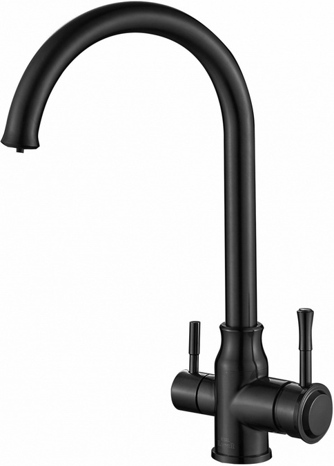 Смеситель Steel Hammer SH 763 INOX GRAFIT PVD для кухонной мойки, черный, SH 763 INOX GRAFIT PVD
Смеситель Steel Hammer SH 763 INOX GRAFIT PVD для кухонной мойки, черный, SH 763 INOX GRAFIT PVD