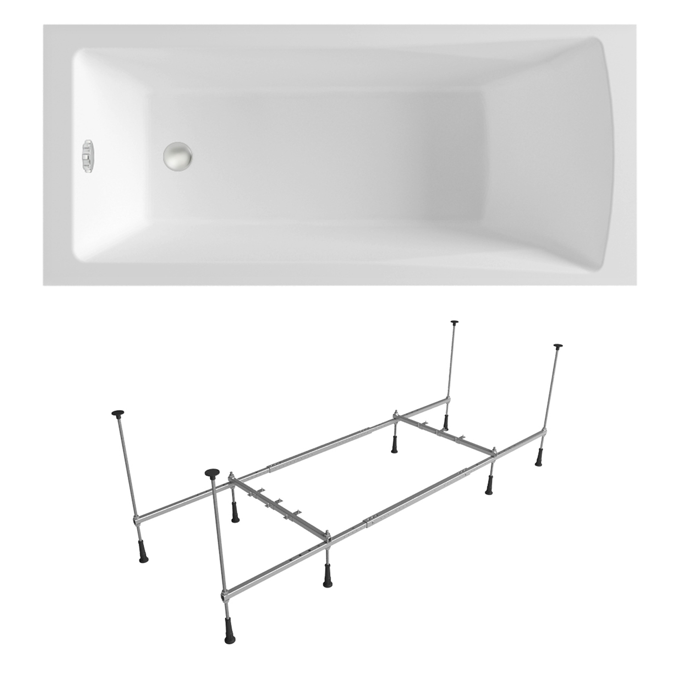 Комплект 2 в 1 Lavinia Boho One S1-37010040 (Акриловая ванна 140x70 см + металлический каркас с монтажным набором), Белый, S1-37010040
Комплект 2 в 1 Lavinia Boho One S1-37010040 (Акриловая ванна 140x70 см + металлический каркас с монтажным набором), Белый, S1-37010040