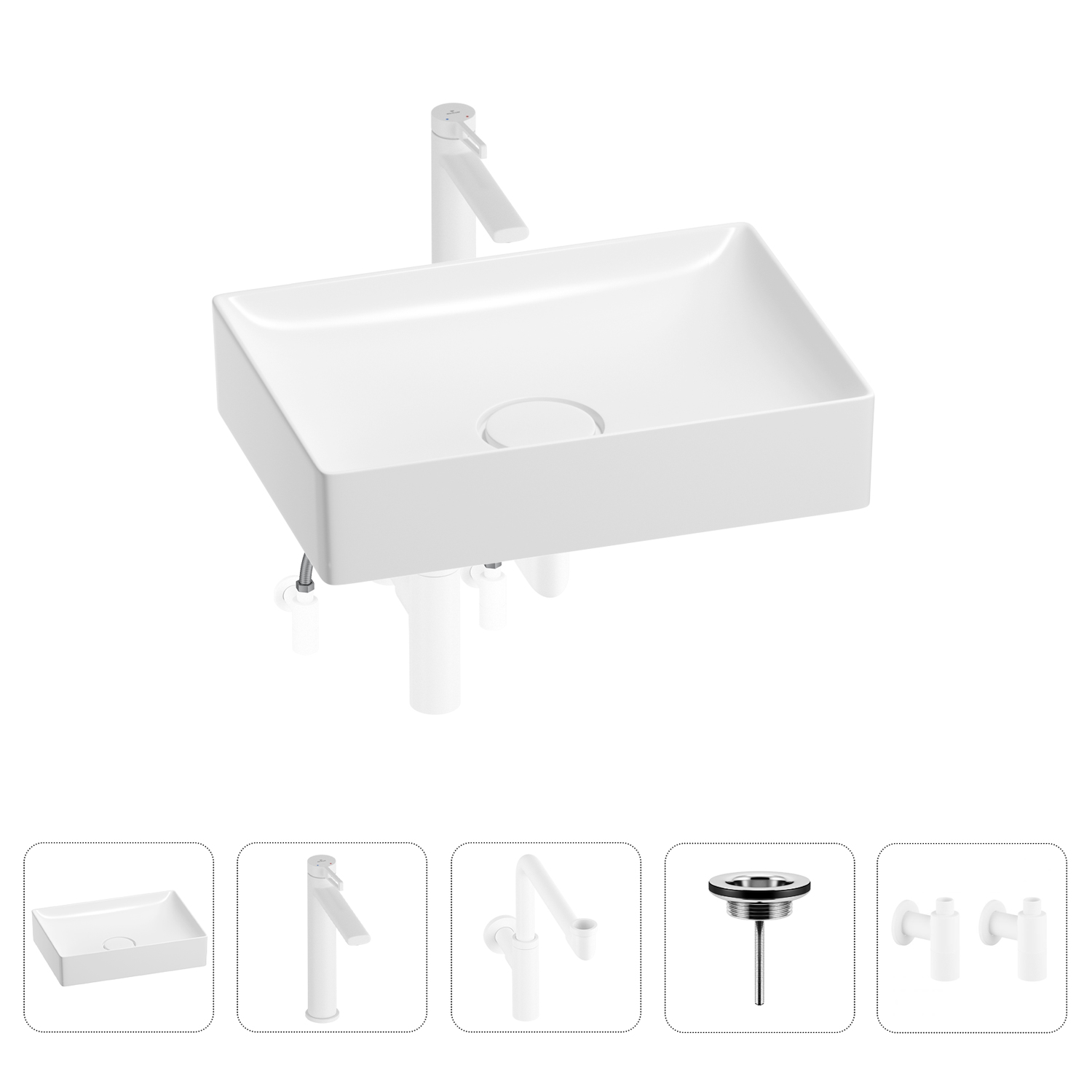 Раковина для ванной Wellsee Pure BY Wellsee 201004425 в наборе 5 в 1, Белый, 201004425
Раковина для ванной Wellsee Pure BY Wellsee 201004425 в наборе 5 в 1, Белый, 201004425
