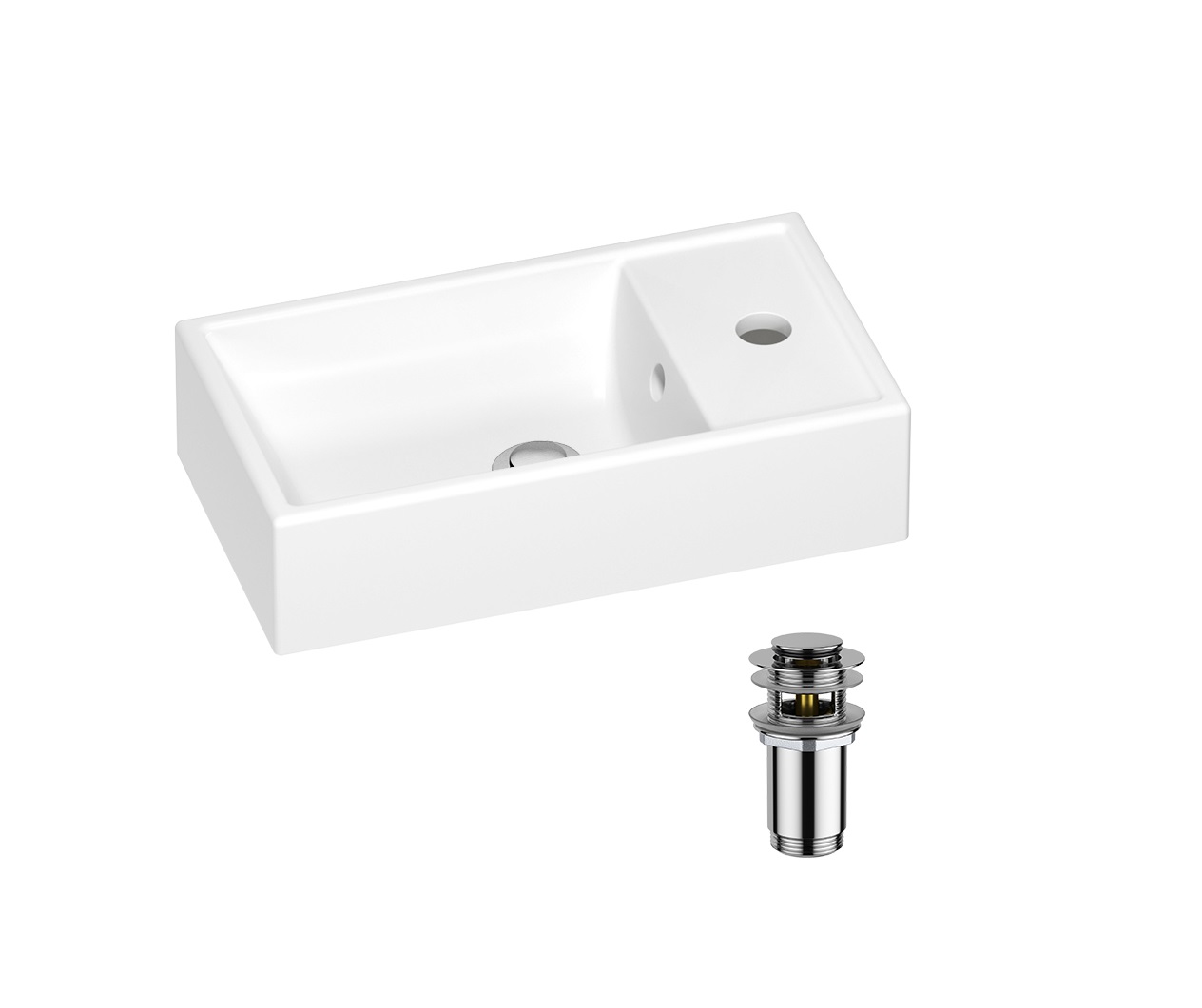 Раковина Wellsee WC Area 202010455 40х22 с донным клапаном в цвете хром, Белый, 202010455
Раковина Wellsee WC Area 202010455 40х22 с донным клапаном в цвете хром, Белый, 202010455
