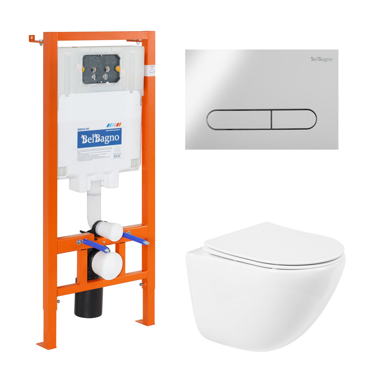 Комплект BelBagno Amanda 4 в 1 унитаз BB051CHR + сиденье BB051SC + система инсталляции BB002-80 + кнопка смыва BB005-PR-CHROME, Белый, Amanda
Комплект BelBagno Amanda 4 в 1 унитаз BB051CHR + сиденье BB051SC + система инсталляции BB002-80 + кнопка смыва BB005-PR-CHROME, Белый, Amanda