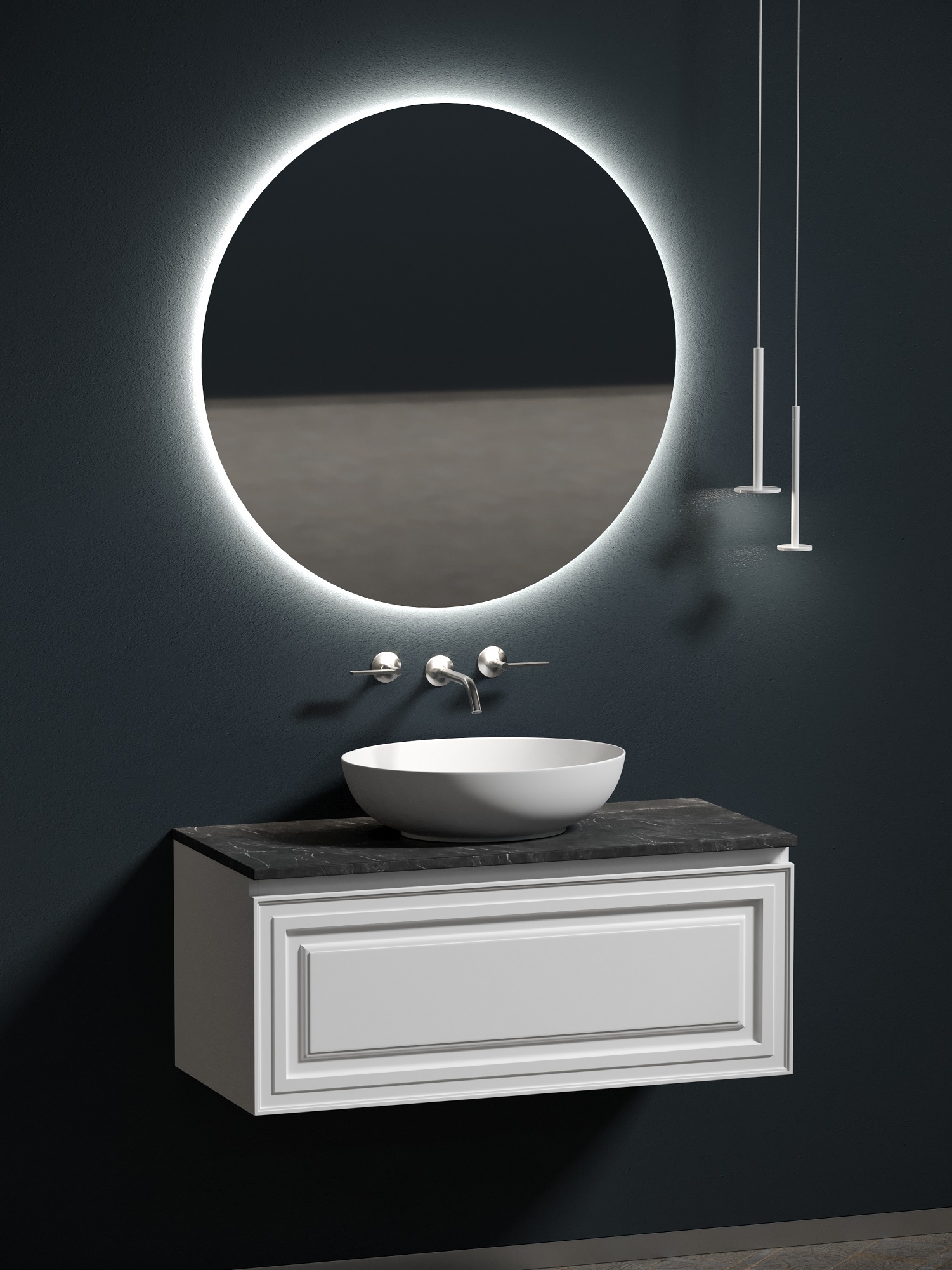 Мебель для ванной Sancos Very 100 подвесная, столешница black sky, Bianco (без отверстия под смеситель), Белый матовый, Very VR100W
Мебель для ванной Sancos Very 100 подвесная, столешница black sky, Bianco (без отверстия под смеситель), Белый матовый, Very VR100W