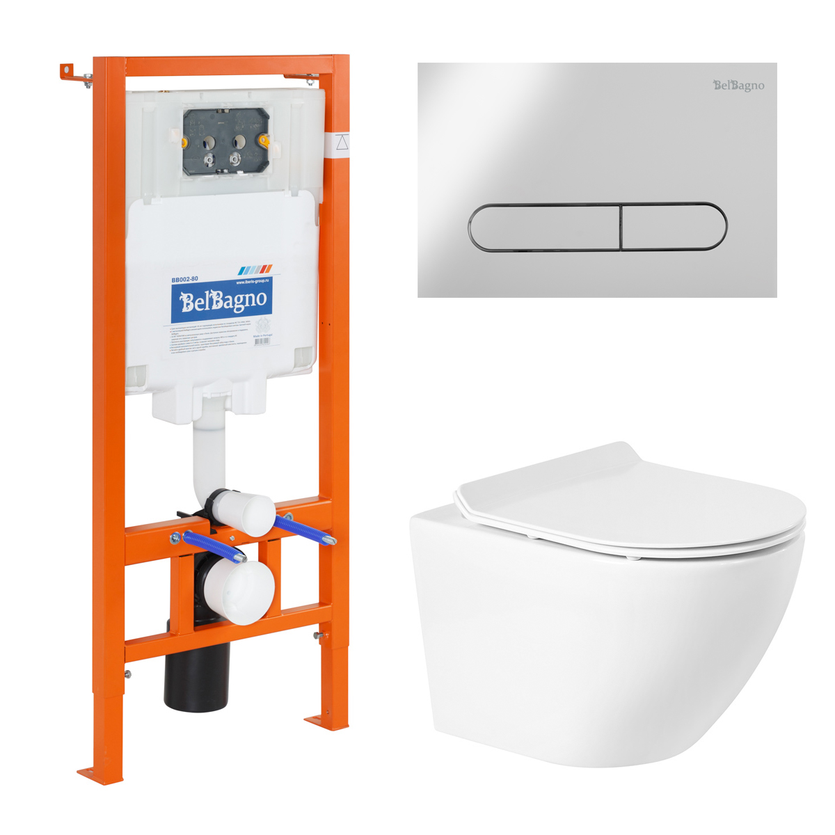 Комплект BelBagno Sfera-R 4 в 1 унитаз BB046CHR + сиденье BB2111SC + система инсталляции BB002-80 + кнопка смыва BB005-PR-CHROME, Белый, Sfera-R
Комплект BelBagno Sfera-R 4 в 1 унитаз BB046CHR + сиденье BB2111SC + система инсталляции BB002-80 + кнопка смыва BB005-PR-CHROME, Белый, Sfera-R