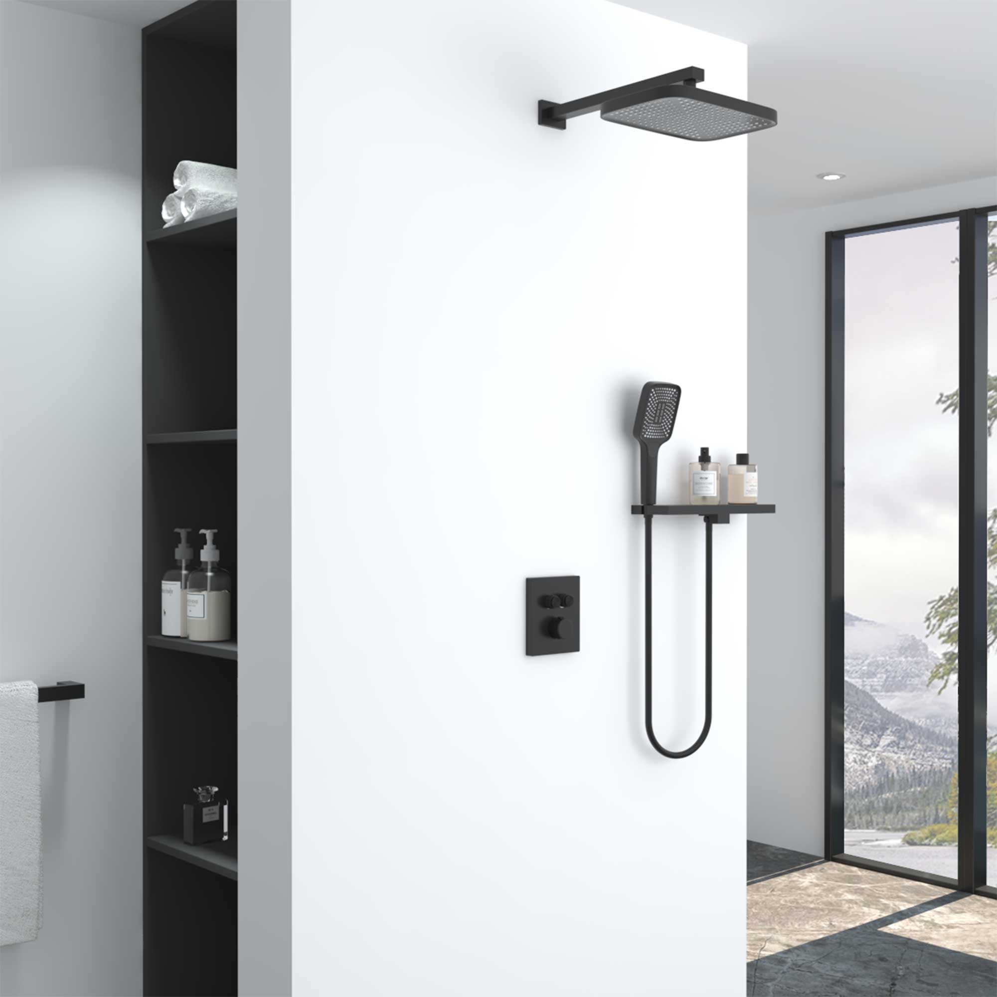 Душевой комплект Vincea Inspire VSFW-321MT1RMB встраиваемый, термостатический, двухрежимный, Черный / белый, VSFW-321MT1RMB
Душевой комплект Vincea Inspire VSFW-321MT1RMB встраиваемый, термостатический, двухрежимный, Черный / белый, VSFW-321MT1RMB