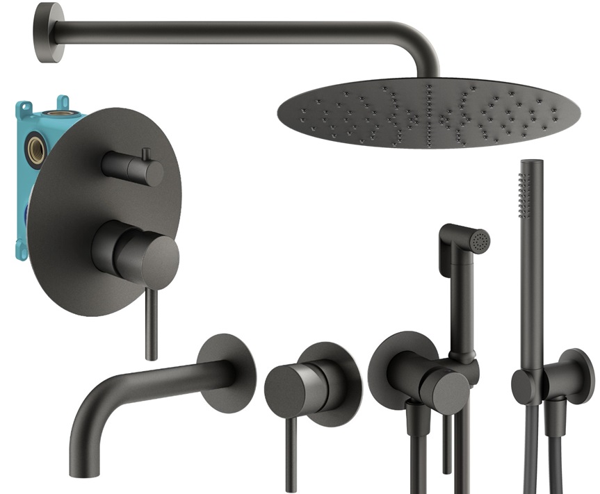 Душевой комплект Plumberia Selection Ixo KITZXO18GR210 графит матовый, KITZXO18GR210
Душевой комплект Plumberia Selection Ixo KITZXO18GR210 графит матовый, KITZXO18GR210