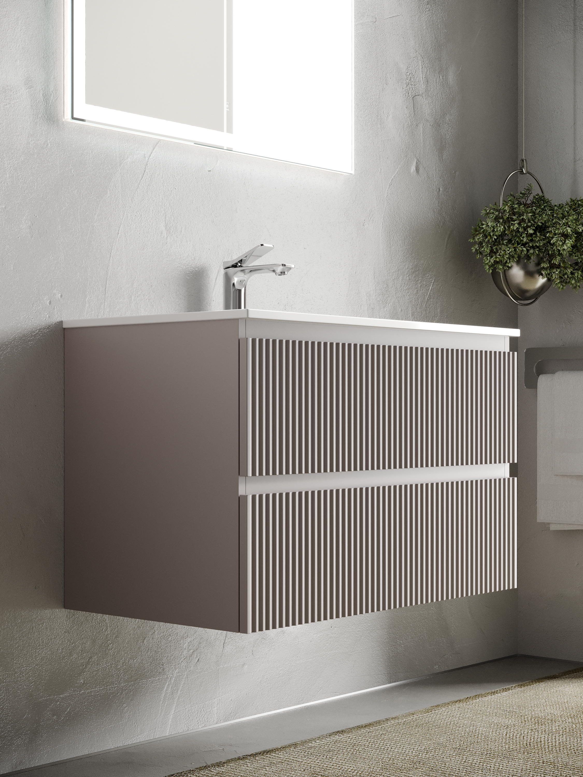 Тумба с раковиной Sancos Snob R 100 SNR100LSM левая, 2 ящика, Doha Soft, Темно-серый, Snob R 100
Тумба с раковиной Sancos Snob R 100 SNR100LSM левая, 2 ящика, Doha Soft, Темно-серый, Snob R 100