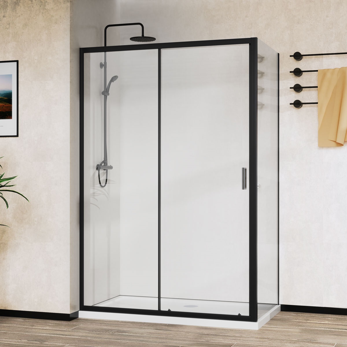 Душевой уголок Vincea City VSR-5CT9011CLB 110х90 профиль черный, стекло прозрачное, VSR-5CT9011CLB
Душевой уголок Vincea City VSR-5CT9011CLB 110х90 профиль черный, стекло прозрачное, VSR-5CT9011CLB