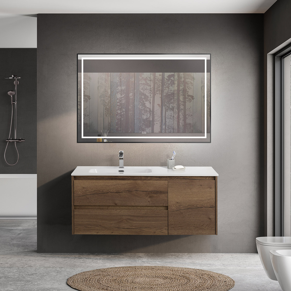 Мебель для ванной Belbagno Kraft 120 L подвесная, Rovere Tabacco, Дерево, KRAFT-1200-2C-1A-SO-RT-L
Мебель для ванной Belbagno Kraft 120 L подвесная, Rovere Tabacco, Дерево, KRAFT-1200-2C-1A-SO-RT-L