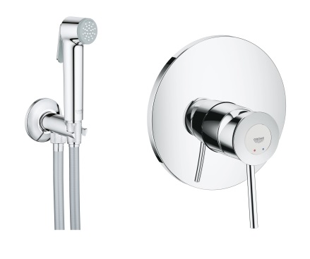 Гигиенический душ Grohe BauClassic со смесителем (набор 29048000 + 26358000), Хром, BauClassic 29048000 + 26358000
Гигиенический душ Grohe BauClassic со смесителем (набор 29048000 + 26358000), Хром, BauClassic 29048000 + 26358000