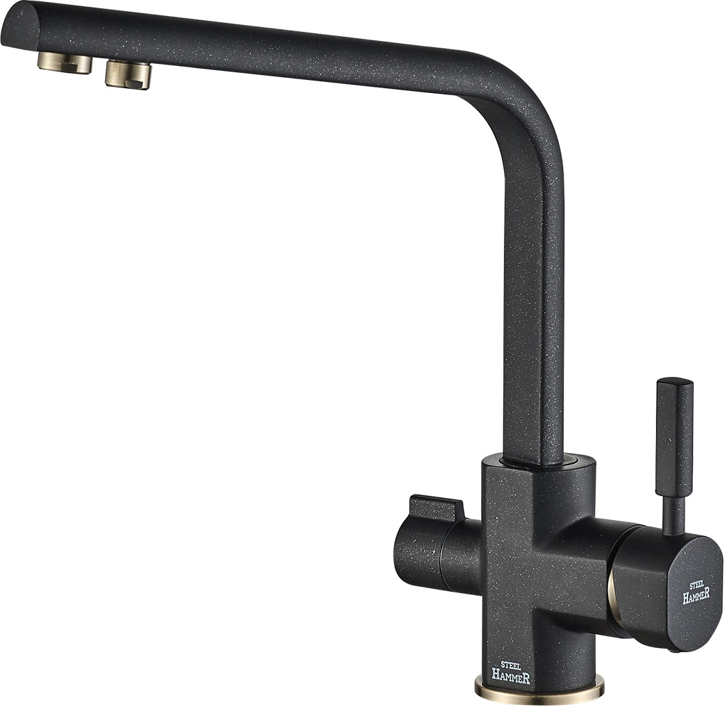 Смеситель для кухонной мойки Steel Hammer SH 909 Black Br, Черный/бронза, SH 909 Black Br
Смеситель для кухонной мойки Steel Hammer SH 909 Black Br, Черный/бронза, SH 909 Black Br