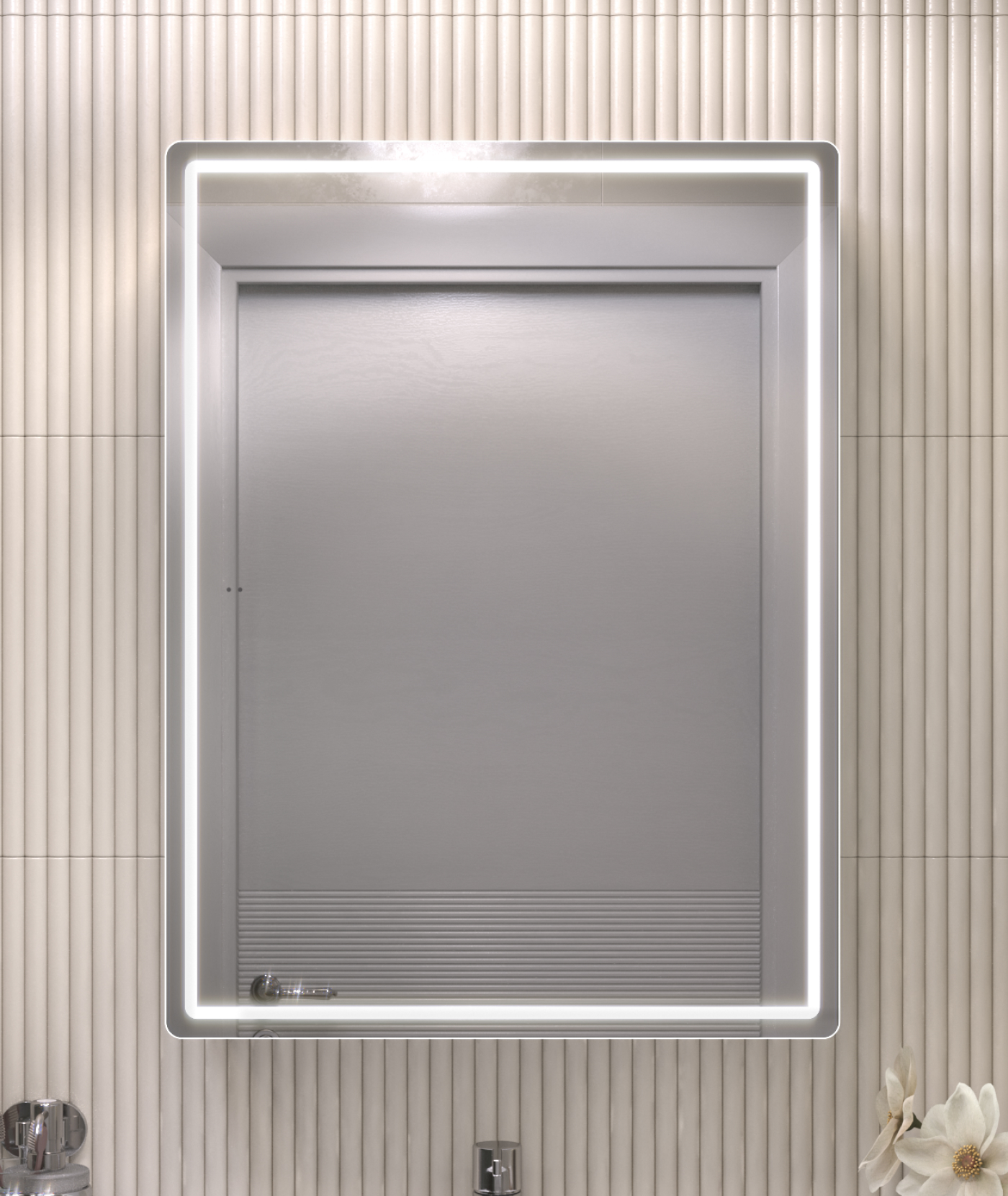 Зеркало-шкаф Vigo Geometry 60 с LED подсветкой, бесконтактное включение (на взмах), Белый матовый, Geometry 60
Зеркало-шкаф Vigo Geometry 60 с LED подсветкой, бесконтактное включение (на взмах), Белый матовый, Geometry 60