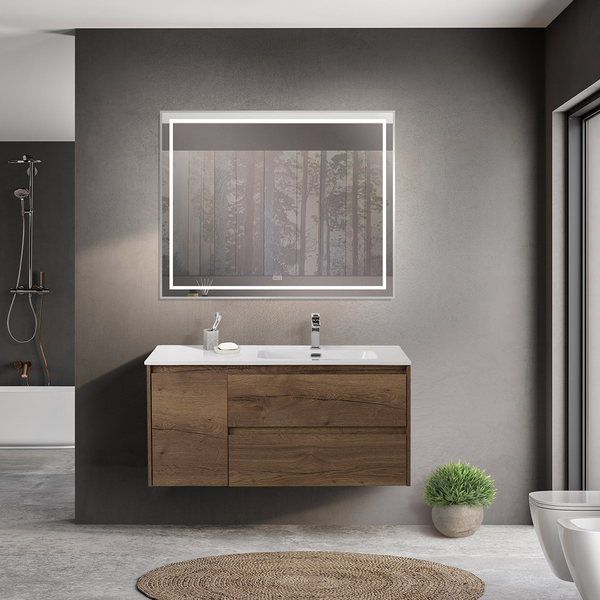 Мебель для ванной Belbagno Kraft 100 R подвесная, Rovere Tabacco, Дерево, KRAFT-1000-2C-1A-SO-RT-R
Мебель для ванной Belbagno Kraft 100 R подвесная, Rovere Tabacco, Дерево, KRAFT-1000-2C-1A-SO-RT-R
