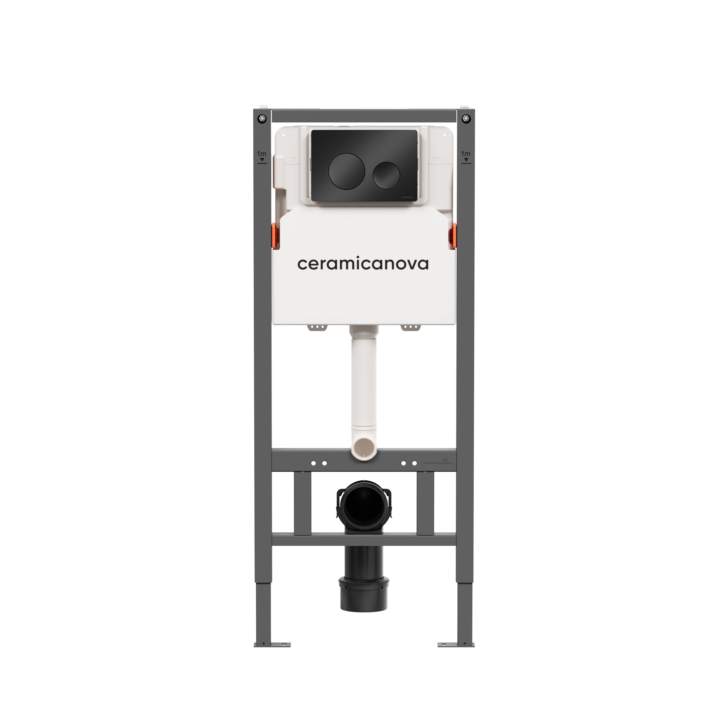 Инсталляция для унитазов Ceramicanova Balance Circle CN121001MB с кнопкой смыва черный матовый, Серый, CN121001MB
Инсталляция для унитазов Ceramicanova Balance Circle CN121001MB с кнопкой смыва черный матовый, Серый, CN121001MB