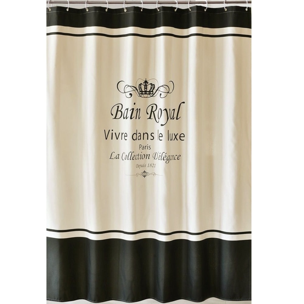 Штора для ванной Carnation Home Fashions Bain Royal 180x200, Черный / бежевый, RYL180WB
Штора для ванной Carnation Home Fashions Bain Royal 180x200, Черный / бежевый, RYL180WB