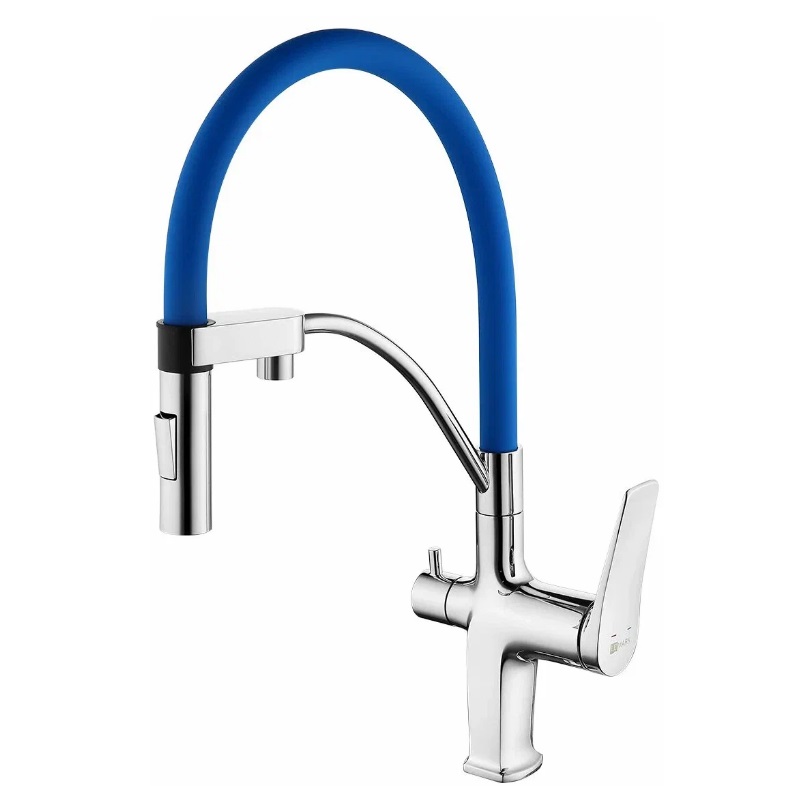 Смеситель для кухонной мойки Lemark Comfort LM3074C-Blue под фильтр, с гибким изливом, хром/синий, LM3074C-Blue
Смеситель для кухонной мойки Lemark Comfort LM3074C-Blue под фильтр, с гибким изливом, хром/синий, LM3074C-Blue