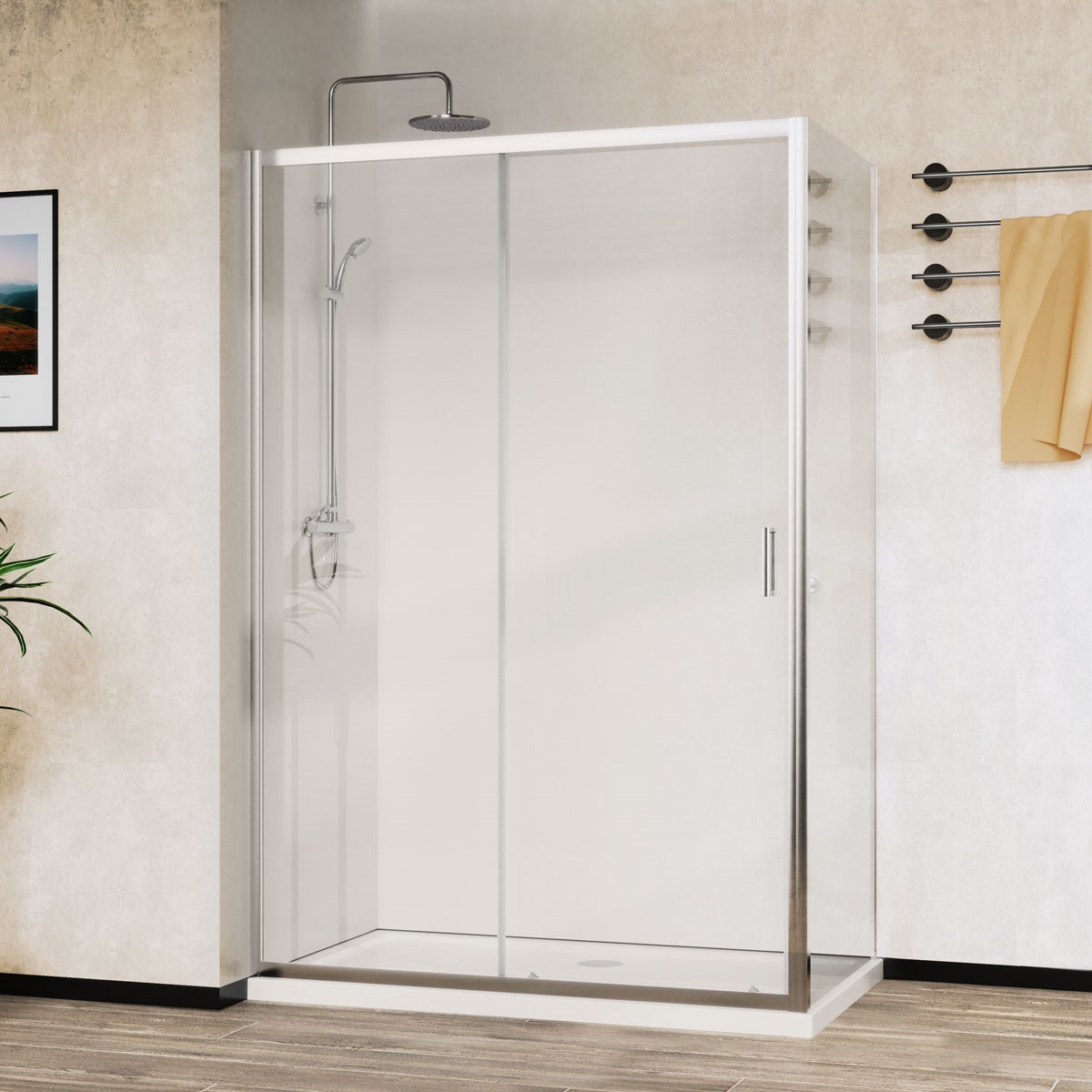 Душевой уголок Vincea City VSR-5CT9011CL 110х90 профиль хром, стекло прозрачное, VSR-5CT9011CL
Душевой уголок Vincea City VSR-5CT9011CL 110х90 профиль хром, стекло прозрачное, VSR-5CT9011CL