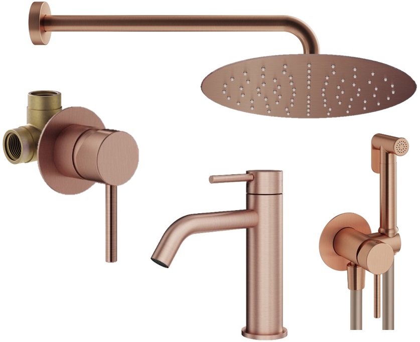 Душевой комплект Plumberia Selection Ixo KITZXO01RS53 медь брашированная, KITZXO01RS53
Душевой комплект Plumberia Selection Ixo KITZXO01RS53 медь брашированная, KITZXO01RS53