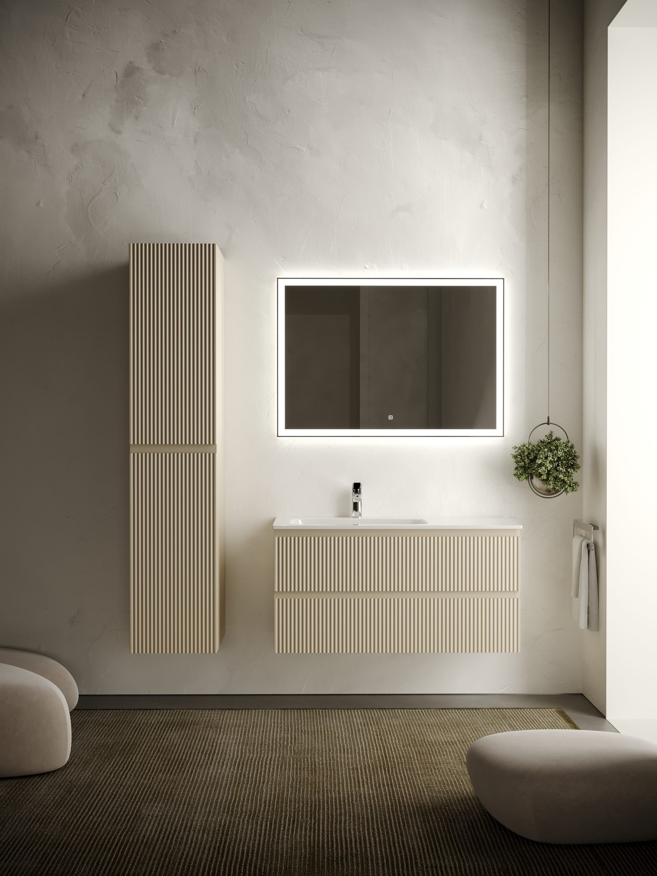 Мебель для ванной Sancos Snob R 100 SNR100LCE левая, 2 ящика, Beige Soft, Серый, Snob R 100
Мебель для ванной Sancos Snob R 100 SNR100LCE левая, 2 ящика, Beige Soft, Серый, Snob R 100