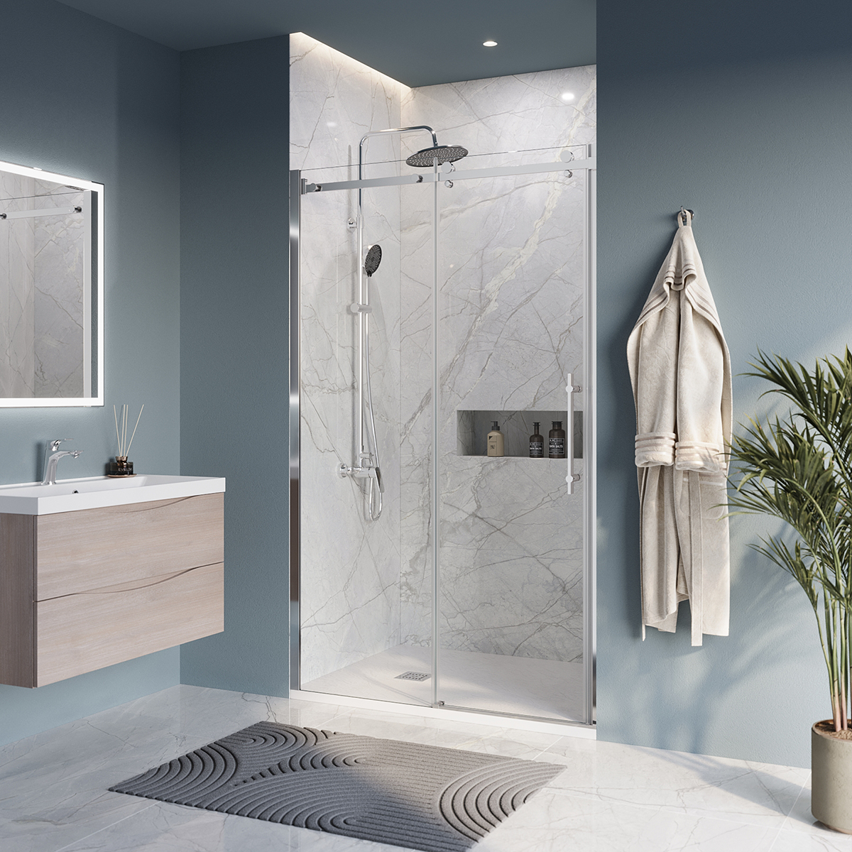 Душевая дверь в нишу BelBagno Marino MARINO-BF-1-120-C-Cr 120х195 профиль хром, стекло прозрачное, MARINO-BF-1-120-C-Cr
Душевая дверь в нишу BelBagno Marino MARINO-BF-1-120-C-Cr 120х195 профиль хром, стекло прозрачное, MARINO-BF-1-120-C-Cr