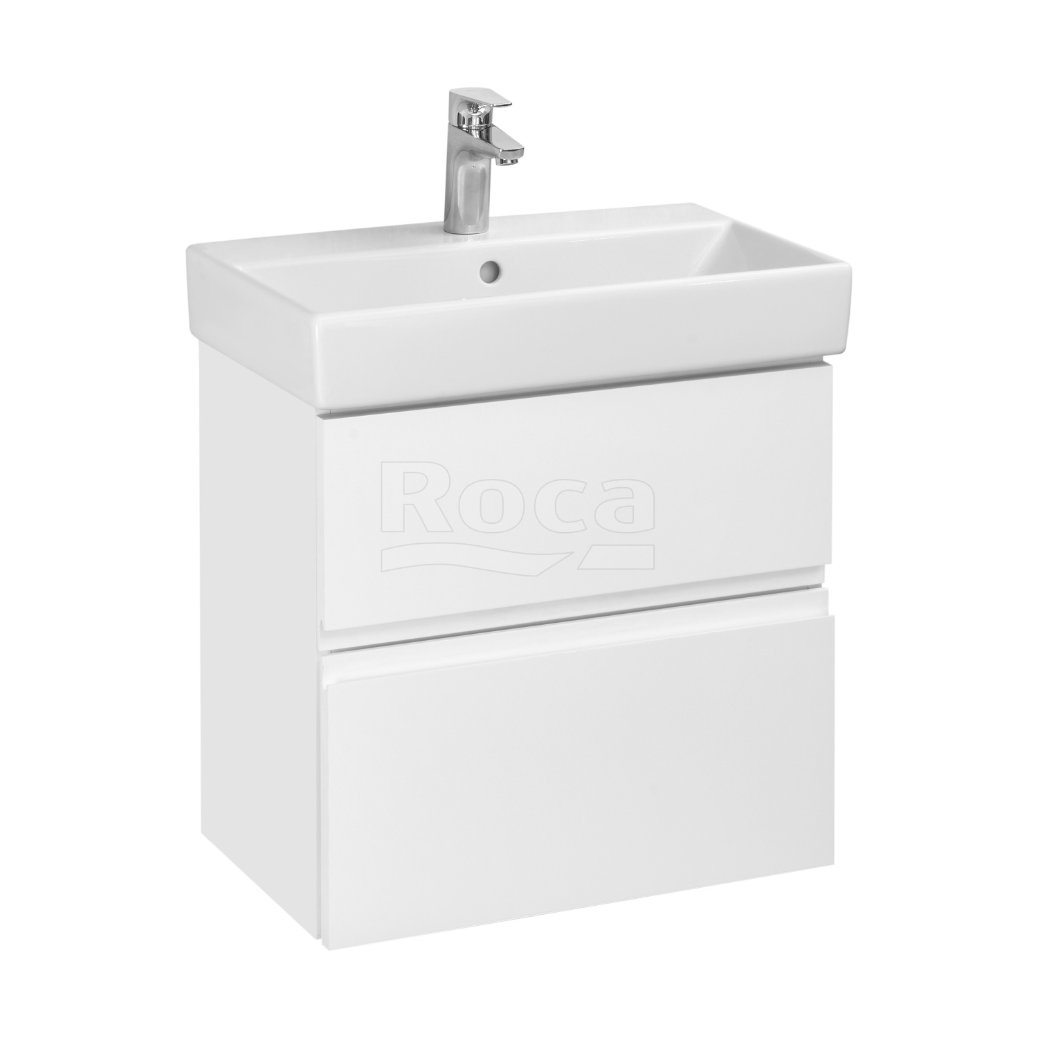 Тумба с раковиной Roca Oleta 60 подвесная, 2 ящика, белый глянец (раковина Jika Pure), A857639806 + 8.1242.6.000.104.1
Тумба с раковиной Roca Oleta 60 подвесная, 2 ящика, белый глянец (раковина Jika Pure), A857639806 + 8.1242.6.000.104.1