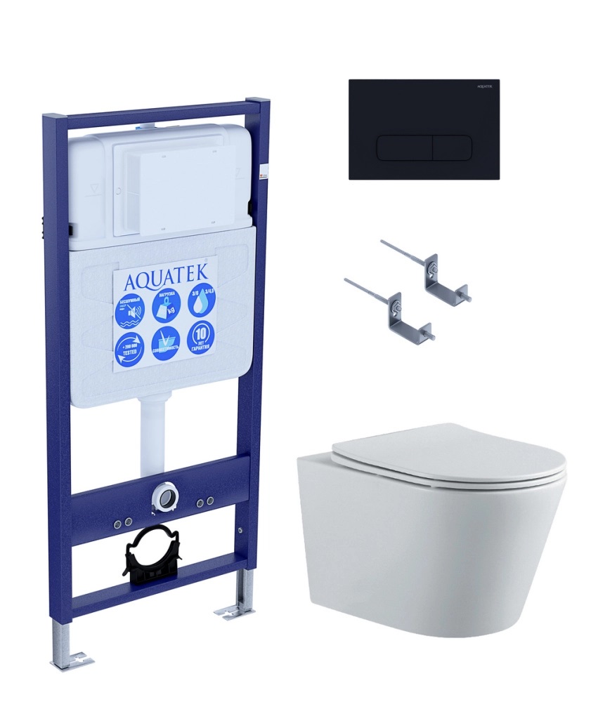 Комплект инсталляция Aquatek Standart INS-0000012 + унитаз Вега AQ1905-00 + кнопка KDI-0000017 + крепеж KKI-0000002, Белый, SET AQUATEK ВЕГА-1905-017
Комплект инсталляция Aquatek Standart INS-0000012 + унитаз Вега AQ1905-00 + кнопка KDI-0000017 + крепеж KKI-0000002, Белый, SET AQUATEK ВЕГА-1905-017