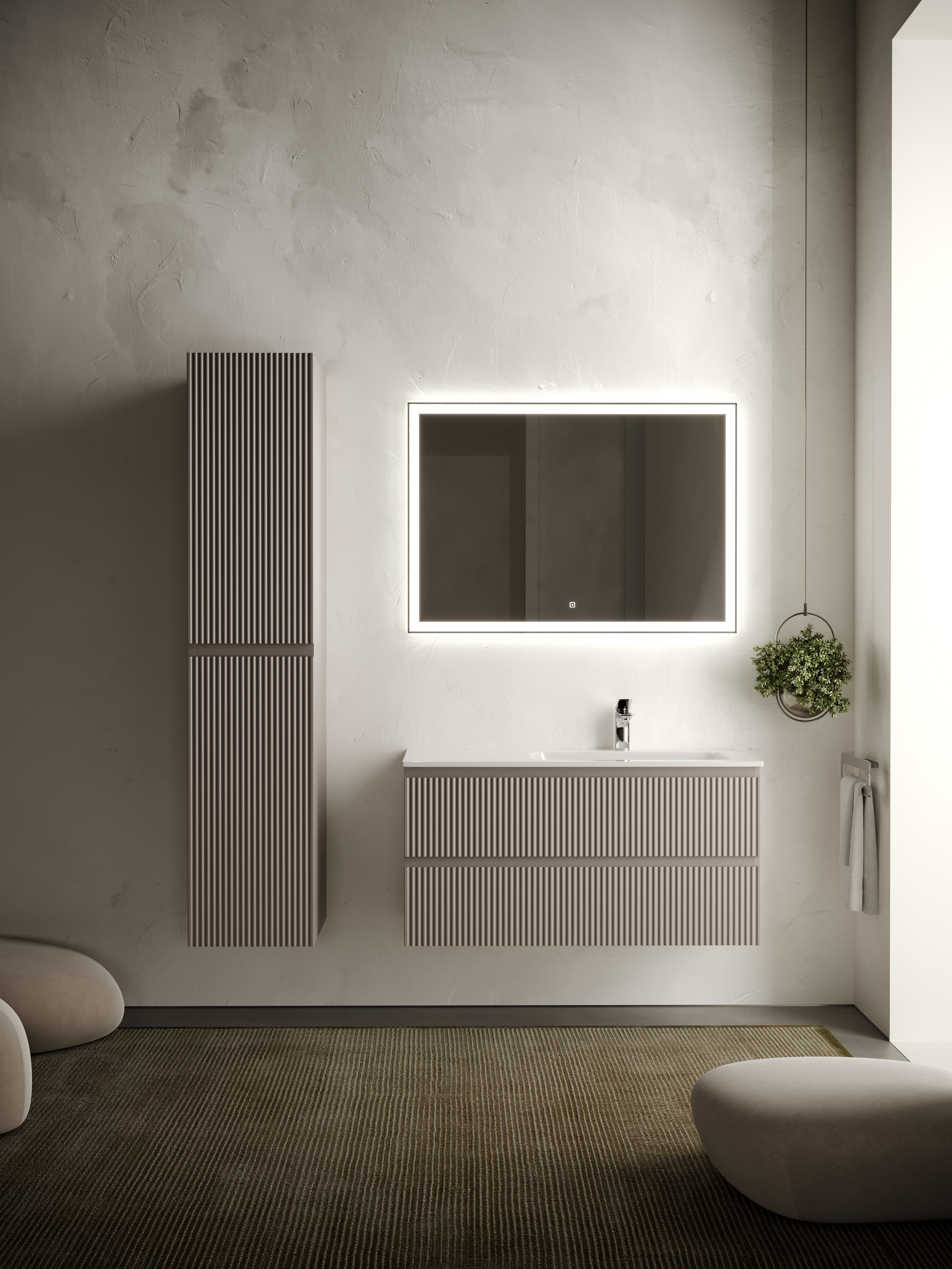 Мебель для ванной Sancos Snob R 100 SNR100RSM правая, 2 ящика, Doha Soft, Темно-серый, Snob R 100
Мебель для ванной Sancos Snob R 100 SNR100RSM правая, 2 ящика, Doha Soft, Темно-серый, Snob R 100