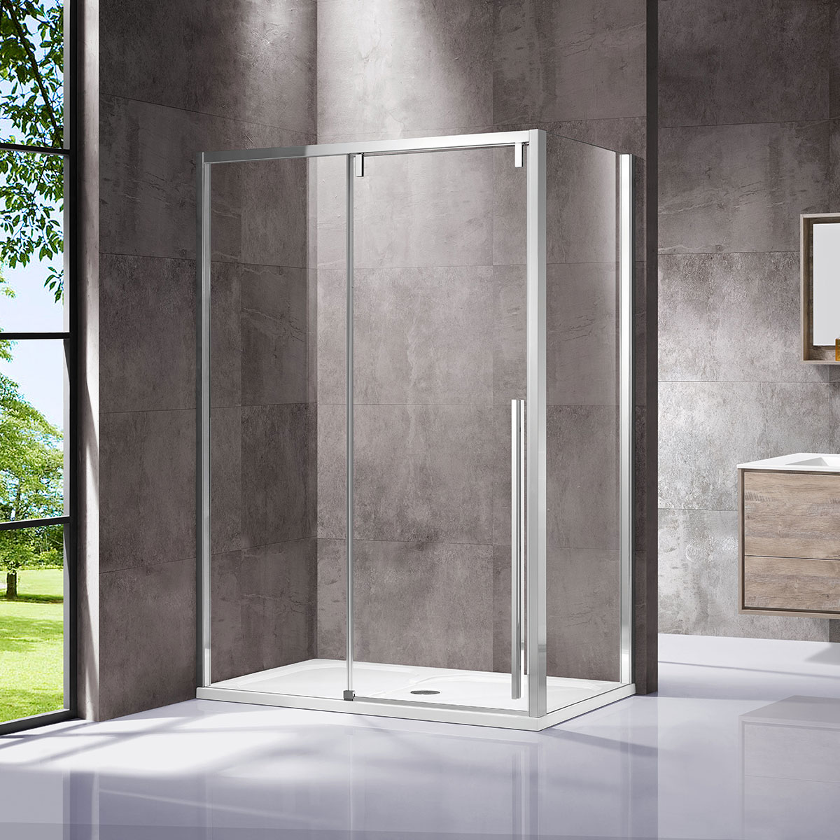 Душевой уголок Vincea Lugano VSR-1L9016CL-1 160х90 хром, стекло прозрачное, VSR-1L9016CL-1
Душевой уголок Vincea Lugano VSR-1L9016CL-1 160х90 хром, стекло прозрачное, VSR-1L9016CL-1
