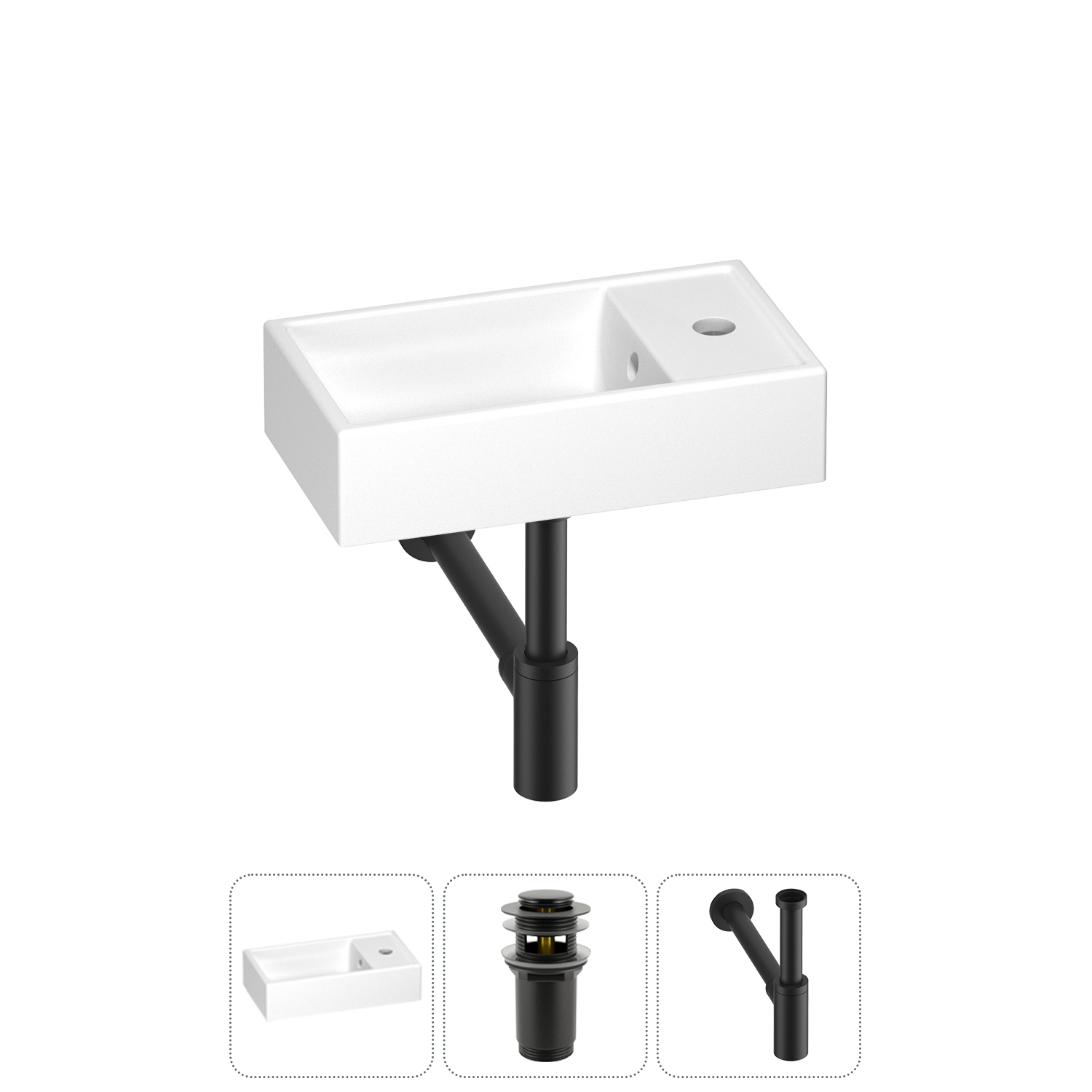 Раковина Wellsee WC Area 202010460 40х22 с донным клапаном и сифоном (цвет набора матовый черный), Белый, 202010460
Раковина Wellsee WC Area 202010460 40х22 с донным клапаном и сифоном (цвет набора матовый черный), Белый, 202010460