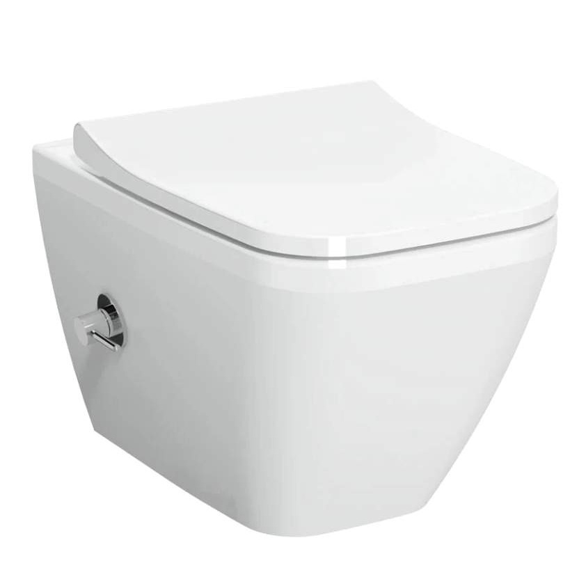 Унитаз подвесной VitrA Integra Square 7082B003-7209 безободковый, с биде и встроенным смесителем, Белый, 7082B003-7209
Унитаз подвесной VitrA Integra Square 7082B003-7209 безободковый, с биде и встроенным смесителем, Белый, 7082B003-7209