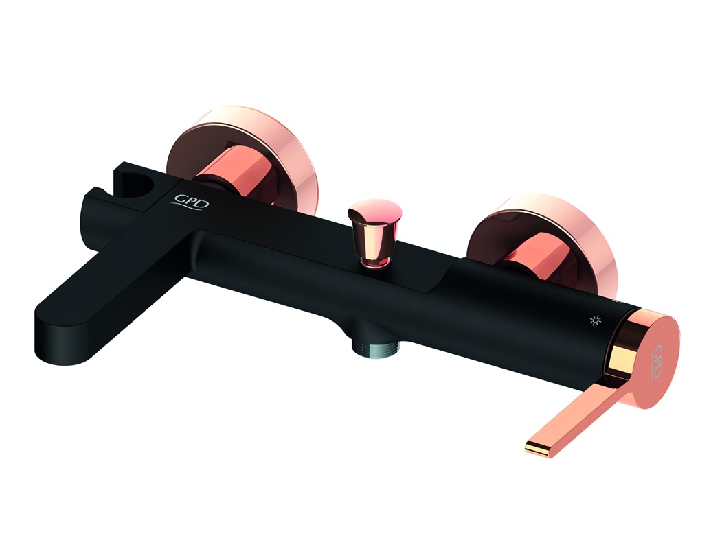 Смеситель GPD Gildo Colored MBB165-S-R для ванны с душем черный/розовое золото, Черный-золото, MBB165-S-R
Смеситель GPD Gildo Colored MBB165-S-R для ванны с душем черный/розовое золото, Черный-золото, MBB165-S-R
