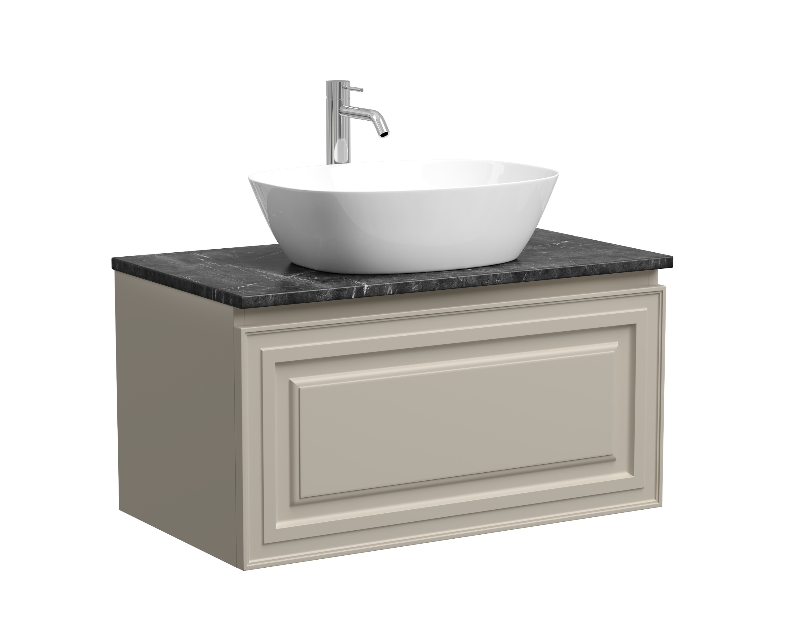 Тумба со столешницей Sancos Very 80 подвесная, столешница black sky, Beige Soft (с отверстием под смеситель), Бежевый, Very VR80CE
Тумба со столешницей Sancos Very 80 подвесная, столешница black sky, Beige Soft (с отверстием под смеситель), Бежевый, Very VR80CE