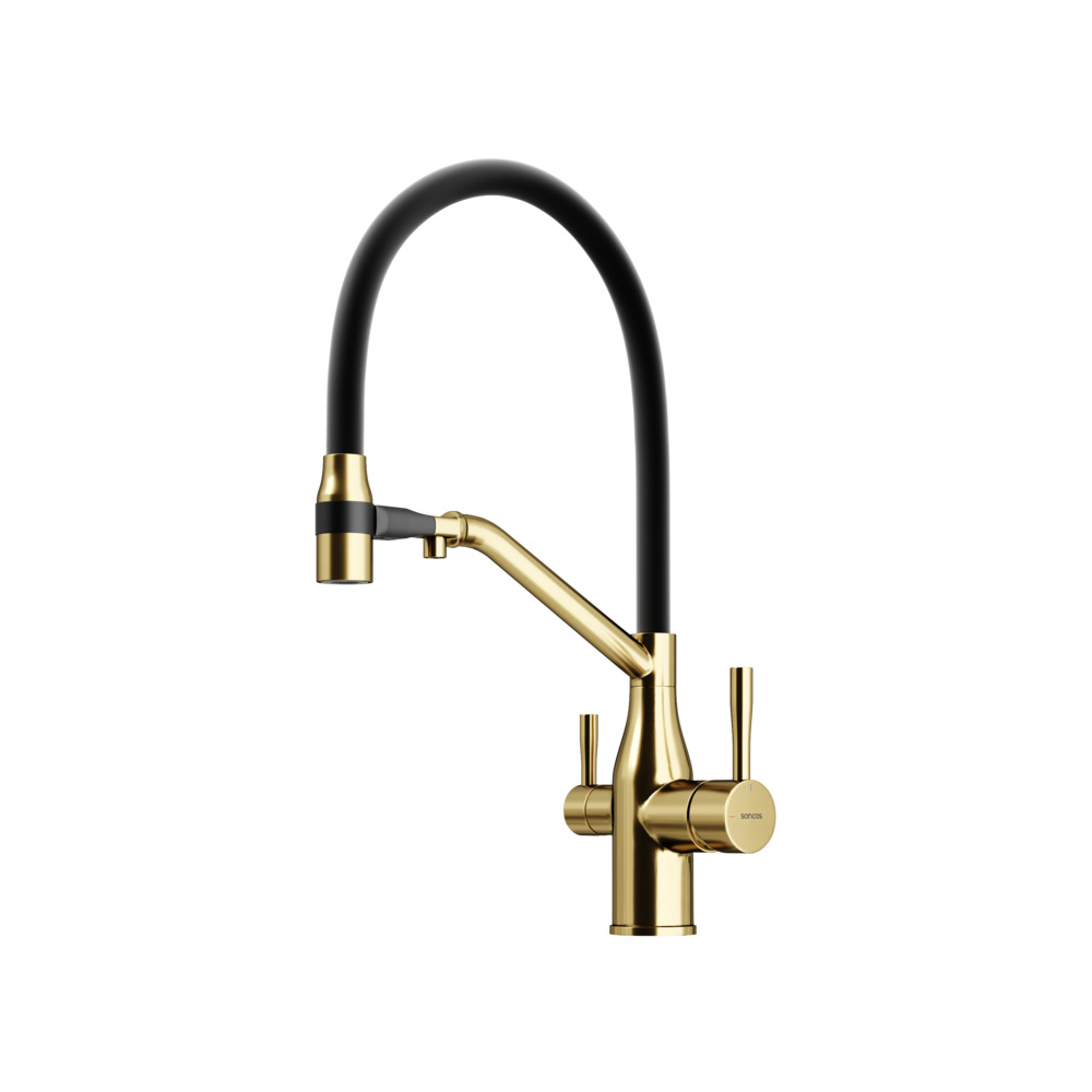 Смеситель Sancos Orta SC4008BG для кухонной мойки, с гибким изливом, брашированное золото, Золото брашированное, SC4008BG
Смеситель Sancos Orta SC4008BG для кухонной мойки, с гибким изливом, брашированное золото, Золото брашированное, SC4008BG