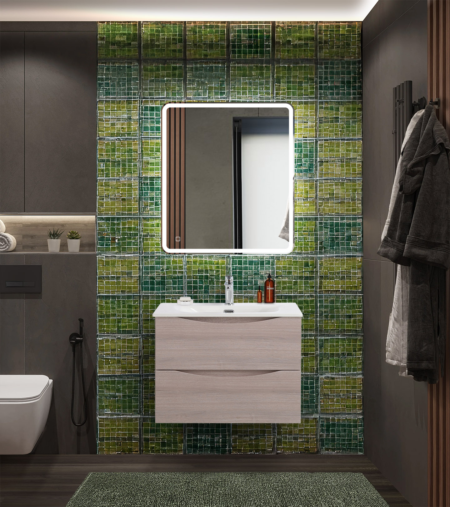 Мебель для ванной BelBagno Marino-Cer-N 70 подвесная, 2 ящика, Rovere Grigio, Светлое дерево, MARINO-CER-N-700-2C-SO-RG-P
Мебель для ванной BelBagno Marino-Cer-N 70 подвесная, 2 ящика, Rovere Grigio, Светлое дерево, MARINO-CER-N-700-2C-SO-RG-P
