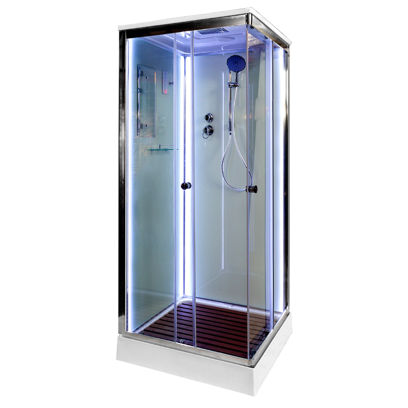 Душевая кабина AvaCan K401SLED, 100х100х220 см, стекло прозрачное, профиль хром, K401SLED
Душевая кабина AvaCan K401SLED, 100х100х220 см, стекло прозрачное, профиль хром, K401SLED