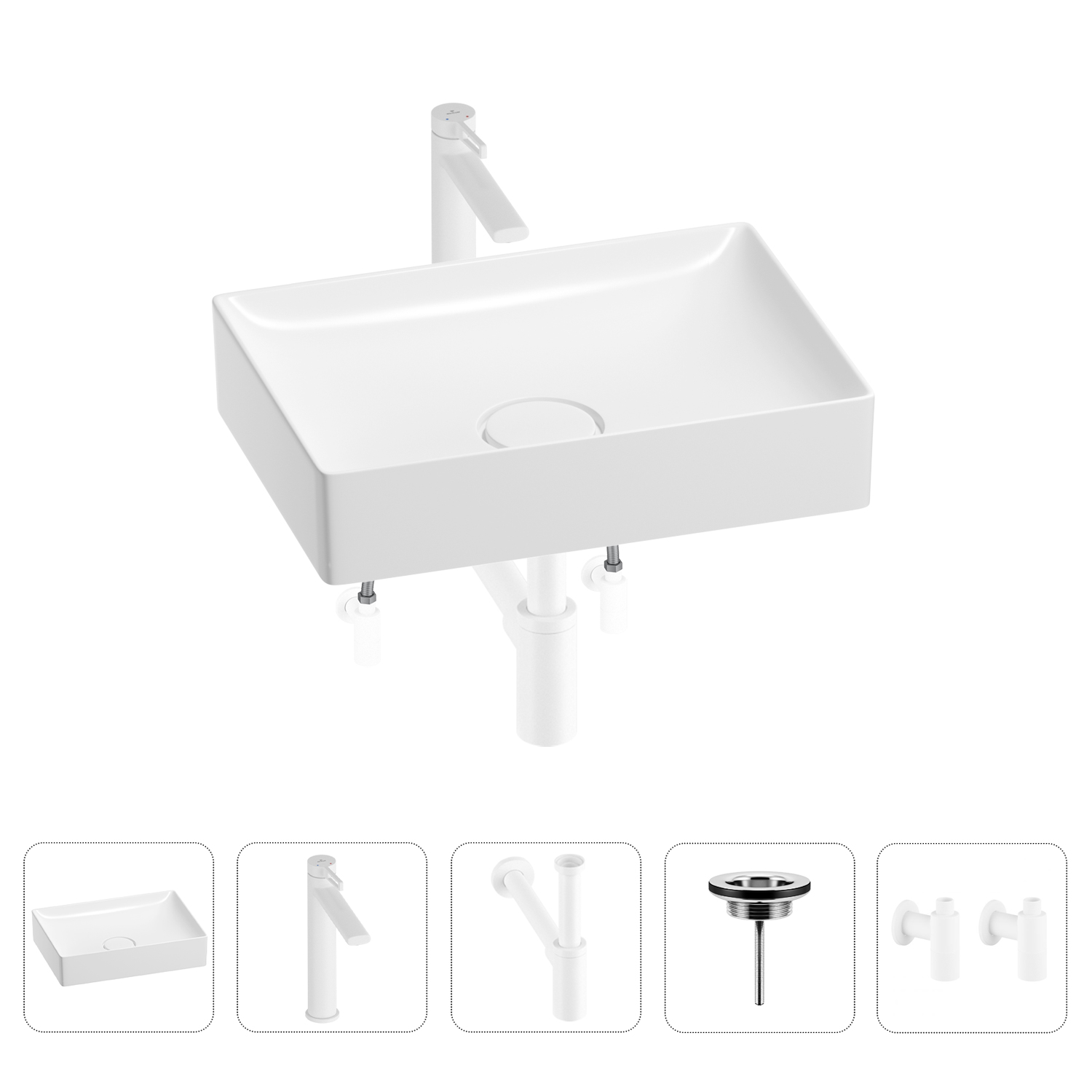 Раковина для ванной Wellsee Pure BY Wellsee 201004385 в наборе 5 в 1, Белый, 201004385
Раковина для ванной Wellsee Pure BY Wellsee 201004385 в наборе 5 в 1, Белый, 201004385