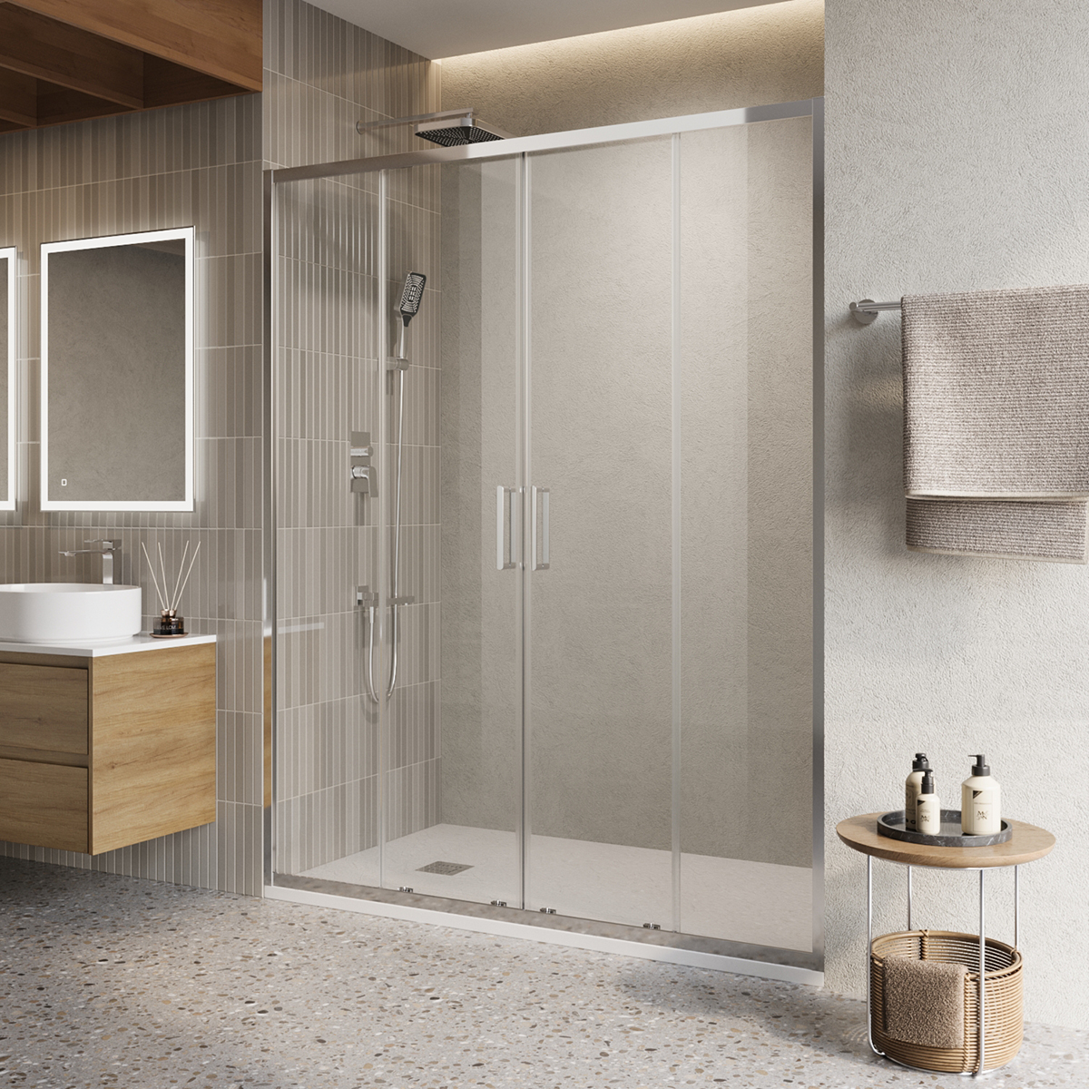 Душевая дверь в нишу BelBagno Luce LUCE-BF-2-150-C-Cr 150х195 профиль хром, стекло прозрачное, LUCE-BF-2-150-C-Cr
Душевая дверь в нишу BelBagno Luce LUCE-BF-2-150-C-Cr 150х195 профиль хром, стекло прозрачное, LUCE-BF-2-150-C-Cr
