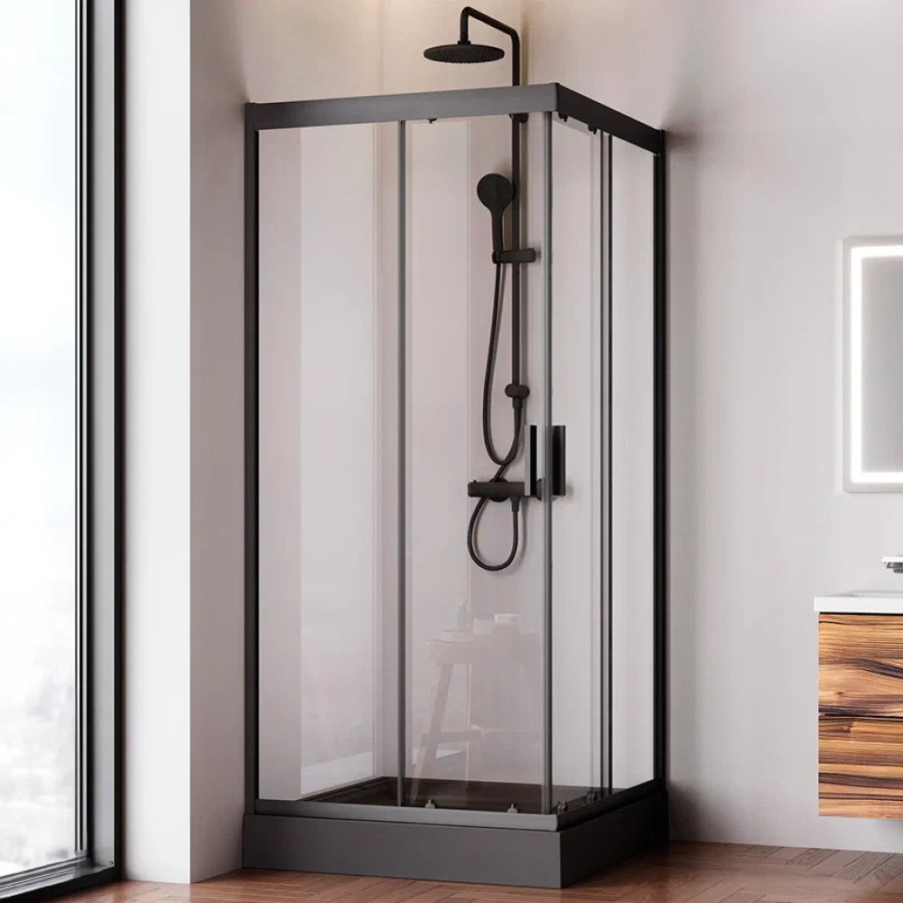 Душевой уголок Am.Pm Gem 90х90х195 см, профиль черный матовый, стекло прозрачное W90G-403-9090BT, W90G-403-9090BT 
Душевой уголок Am.Pm Gem 90х90х195 см, профиль черный матовый, стекло прозрачное W90G-403-9090BT, W90G-403-9090BT