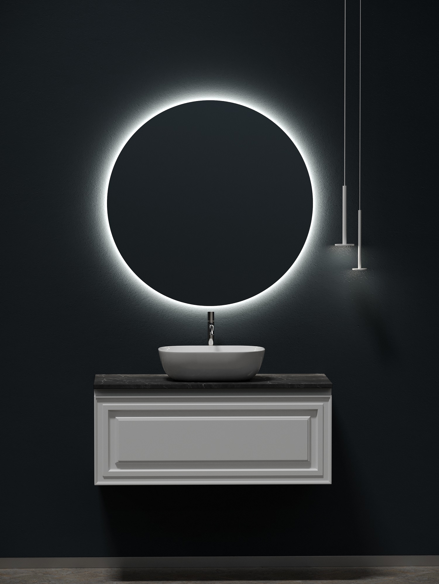 Мебель для ванной Sancos Very 100 подвесная, столешница black sky, Bianco (с отверстием под смеситель), Белый матовый, Very VR100W
Мебель для ванной Sancos Very 100 подвесная, столешница black sky, Bianco (с отверстием под смеситель), Белый матовый, Very VR100W