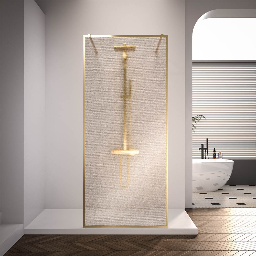Душевая перегородка Veconi Korato KR-90GL 100x200 см, профиль брашированное золото, стекло ламинированное золото, KR90GL-100-10-C4
Душевая перегородка Veconi Korato KR-90GL 100x200 см, профиль брашированное золото, стекло ламинированное золото, KR90GL-100-10-C4