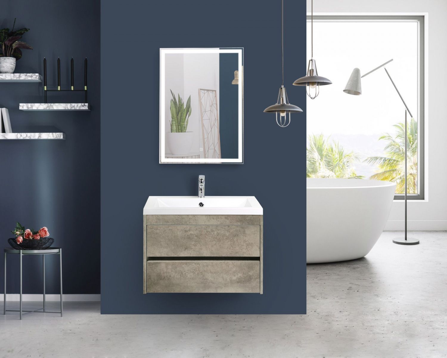Мебель для ванной Art&Max Family-750-2C-SO-CV Cemento Veneto, подвесная, Серый, Family-750-2C-SO-CV
Мебель для ванной Art&Max Family-750-2C-SO-CV Cemento Veneto, подвесная, Серый, Family-750-2C-SO-CV