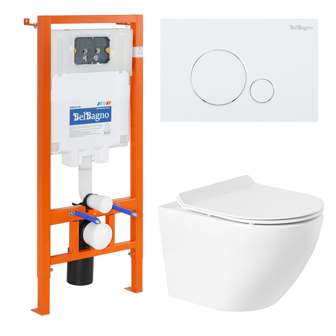 Комплект BelBagno Sfera-R 4 в 1 унитаз BB046CHR + сиденье BB2111SC + система инсталляции BB002-80 + кнопка смыва BB014-SR-BIANCO, Белый, Sfera-R
Комплект BelBagno Sfera-R 4 в 1 унитаз BB046CHR + сиденье BB2111SC + система инсталляции BB002-80 + кнопка смыва BB014-SR-BIANCO, Белый, Sfera-R