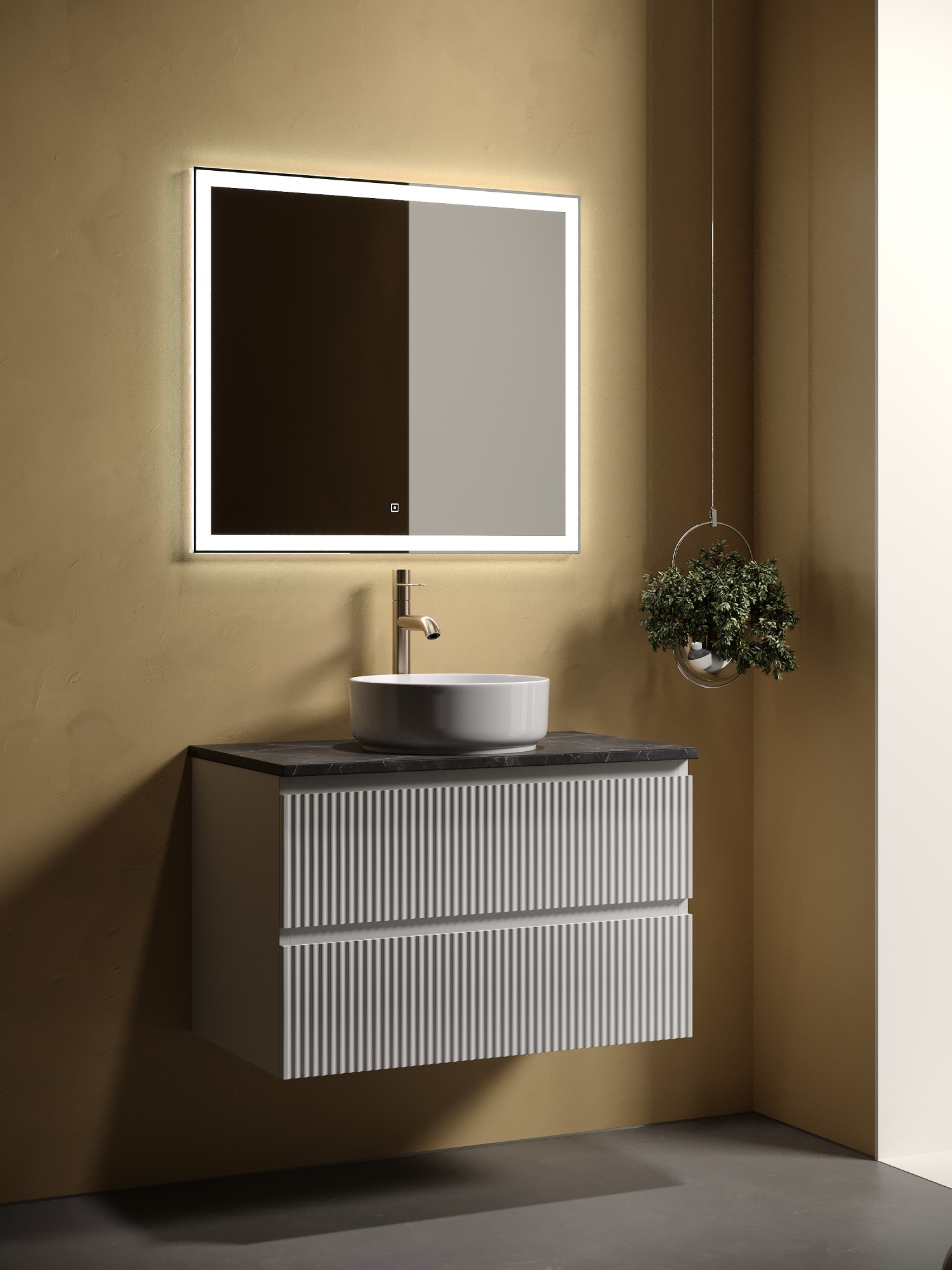 Мебель для ванной Sancos Snob R 80 подвесная, столешница black sky, Bianco (с отверстием под смеситель), Белый, Snob R SNR80W
Мебель для ванной Sancos Snob R 80 подвесная, столешница black sky, Bianco (с отверстием под смеситель), Белый, Snob R SNR80W