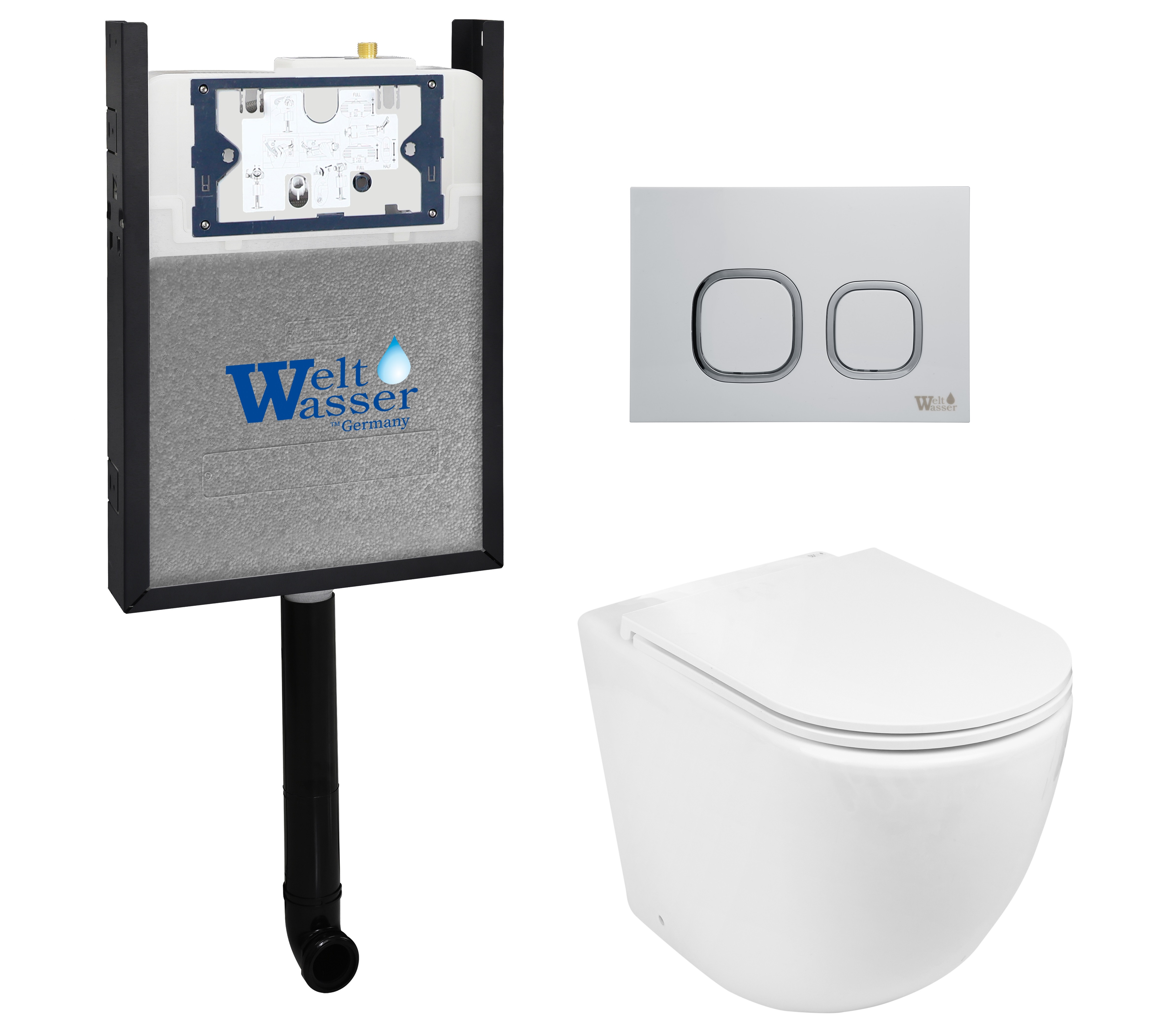 Комплект WeltWasser 10000011789 унитаз SK Merzbach 002 GL-WT + инсталляция AMBERG 404 + кнопка Amberg RD-WT, Белый глянцевый, 10000011789
Комплект WeltWasser 10000011789 унитаз SK Merzbach 002 GL-WT + инсталляция AMBERG 404 + кнопка Amberg RD-WT, Белый глянцевый, 10000011789