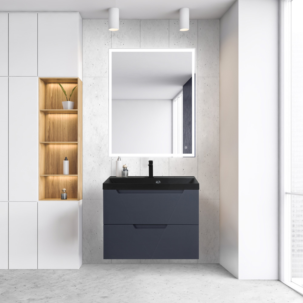 Мебель для ванной BelBagno Vittoria 80 подвесная, 2 ящика, Grigio Opaco (раковина BB800/450-LV-ART-AST-NERO), Темно-серый, VITTORIA-800-2C-SO-GO-P
Мебель для ванной BelBagno Vittoria 80 подвесная, 2 ящика, Grigio Opaco (раковина BB800/450-LV-ART-AST-NERO), Темно-серый, VITTORIA-800-2C-SO-GO-P