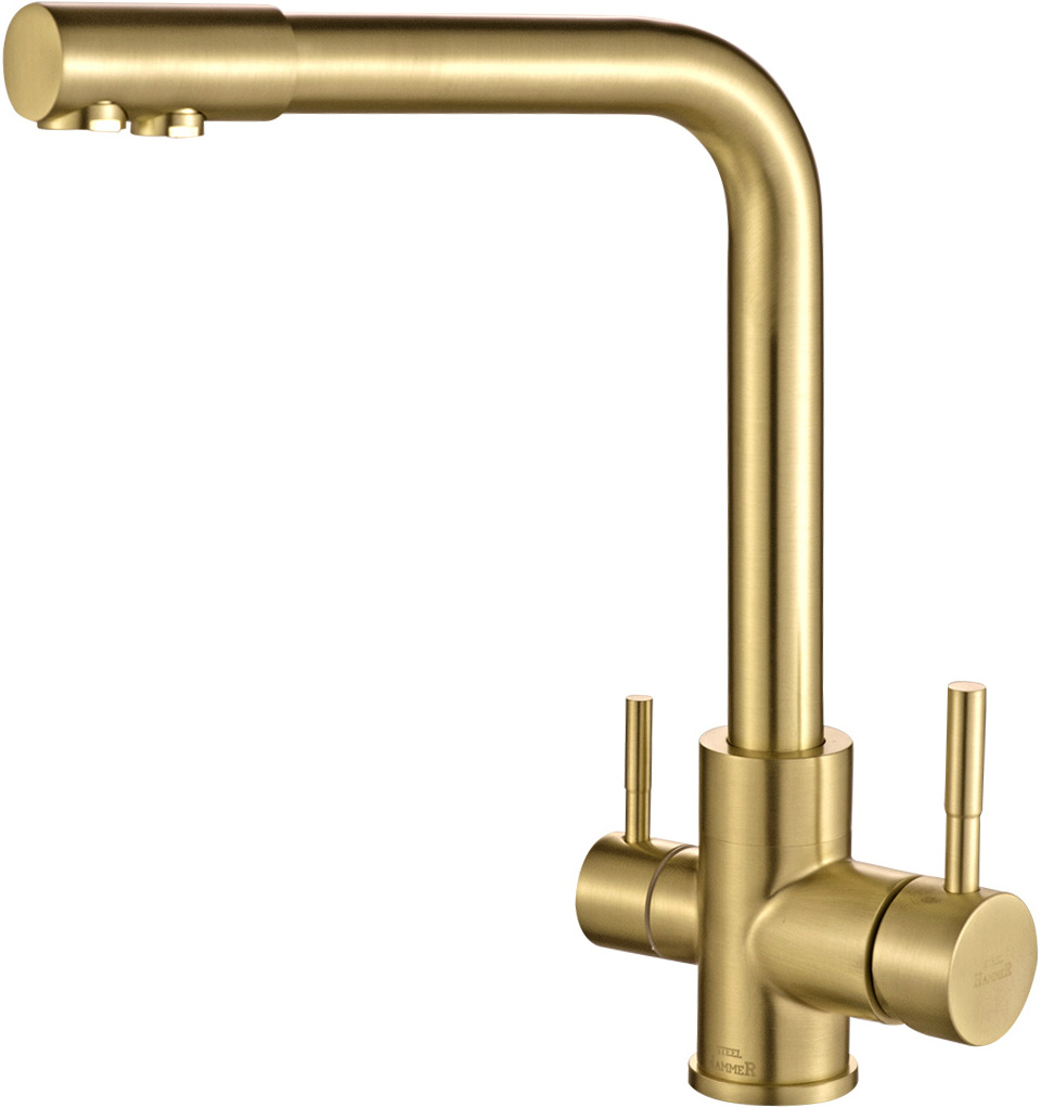 Смеситель для кухонной мойки Steel Hammer SH 801 Inox Bronze PVD, Бронза, SH 801 Inox Bronze PVD
Смеситель для кухонной мойки Steel Hammer SH 801 Inox Bronze PVD, Бронза, SH 801 Inox Bronze PVD