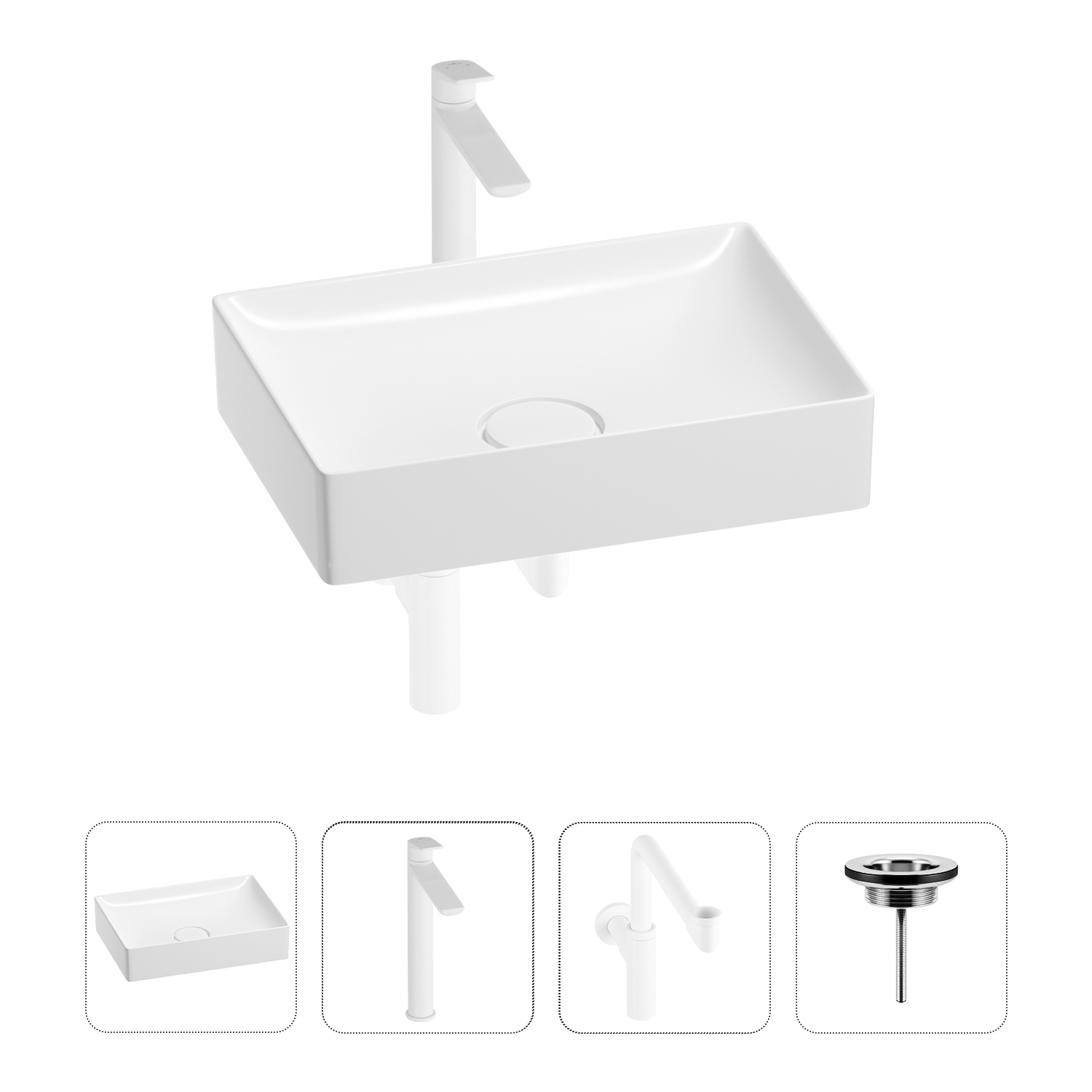 Раковина для ванной Wellsee Pure BY Wellsee 201002685 в наборе 4 в 1, Белый, 201002685
Раковина для ванной Wellsee Pure BY Wellsee 201002685 в наборе 4 в 1, Белый, 201002685