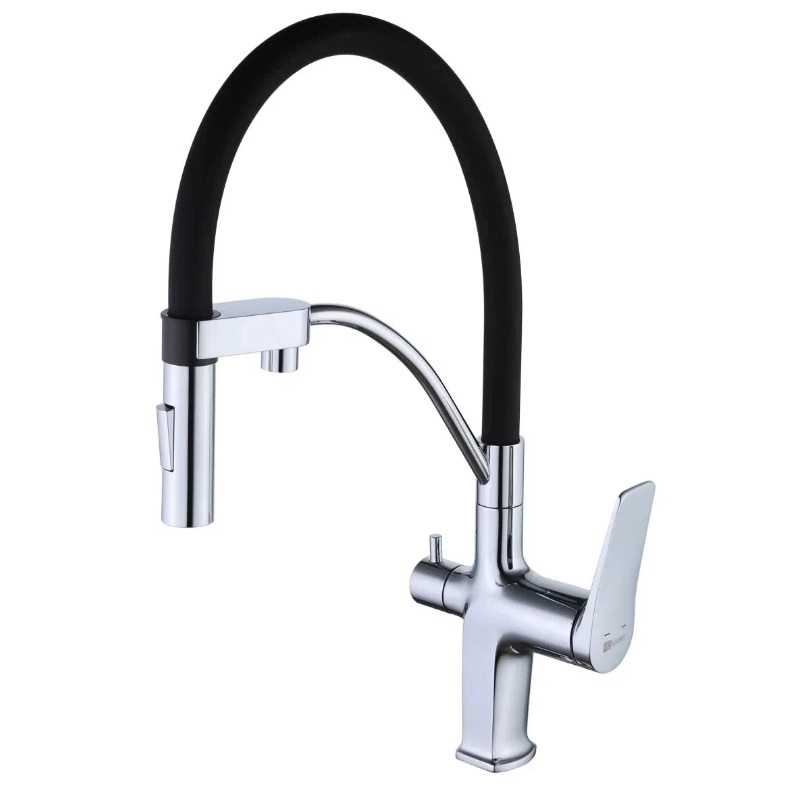 Смеситель для кухонной мойки Lemark Comfort LM3074C под фильтр, с гибким изливом, хром/черный, LM3074C
Смеситель для кухонной мойки Lemark Comfort LM3074C под фильтр, с гибким изливом, хром/черный, LM3074C
