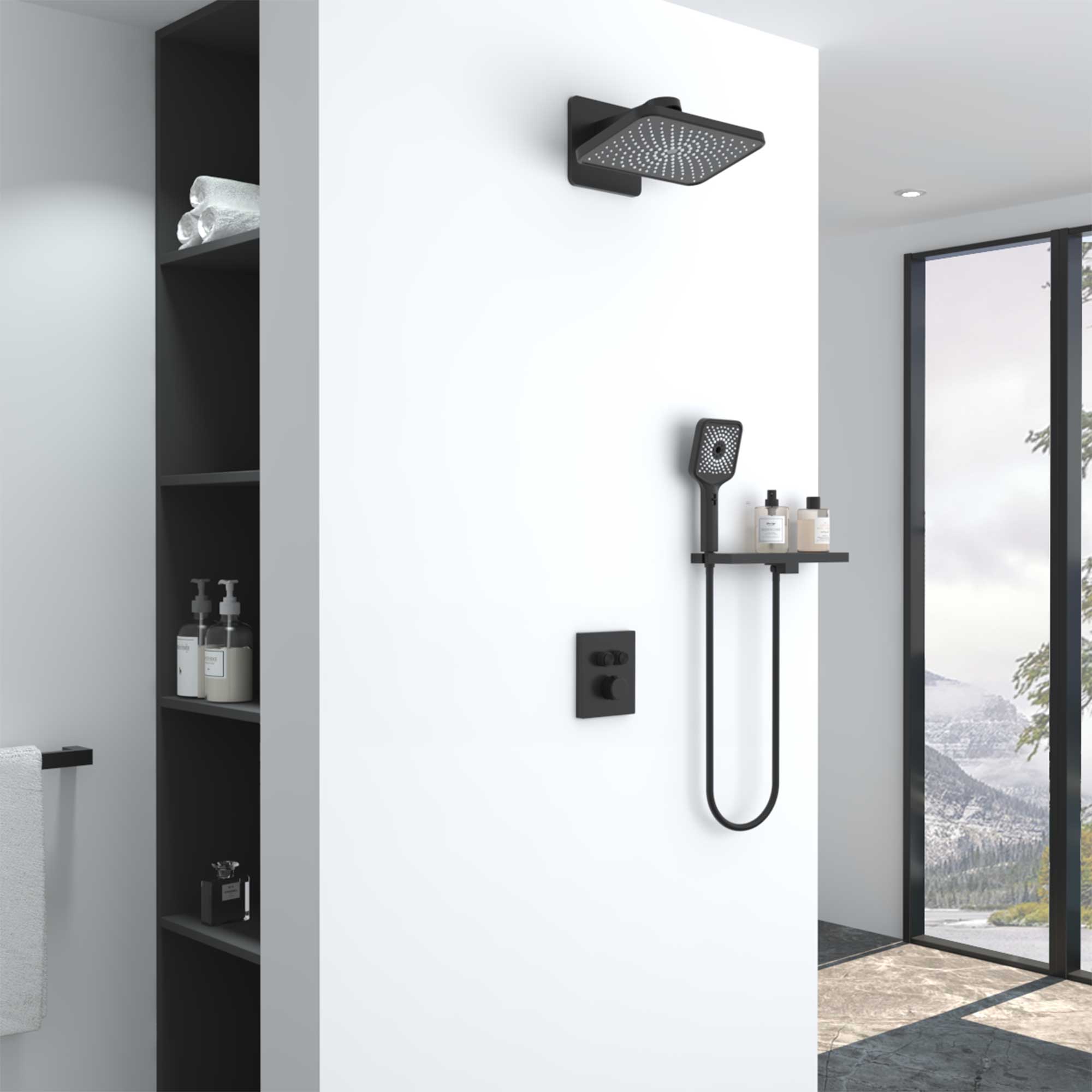 Душевой комплект Vincea Inspire VSFW-3I21MT4RMB встраиваемый, термостатический, двухрежимный, Черный / белый, VSFW-3I21MT4RMB
Душевой комплект Vincea Inspire VSFW-3I21MT4RMB встраиваемый, термостатический, двухрежимный, Черный / белый, VSFW-3I21MT4RMB