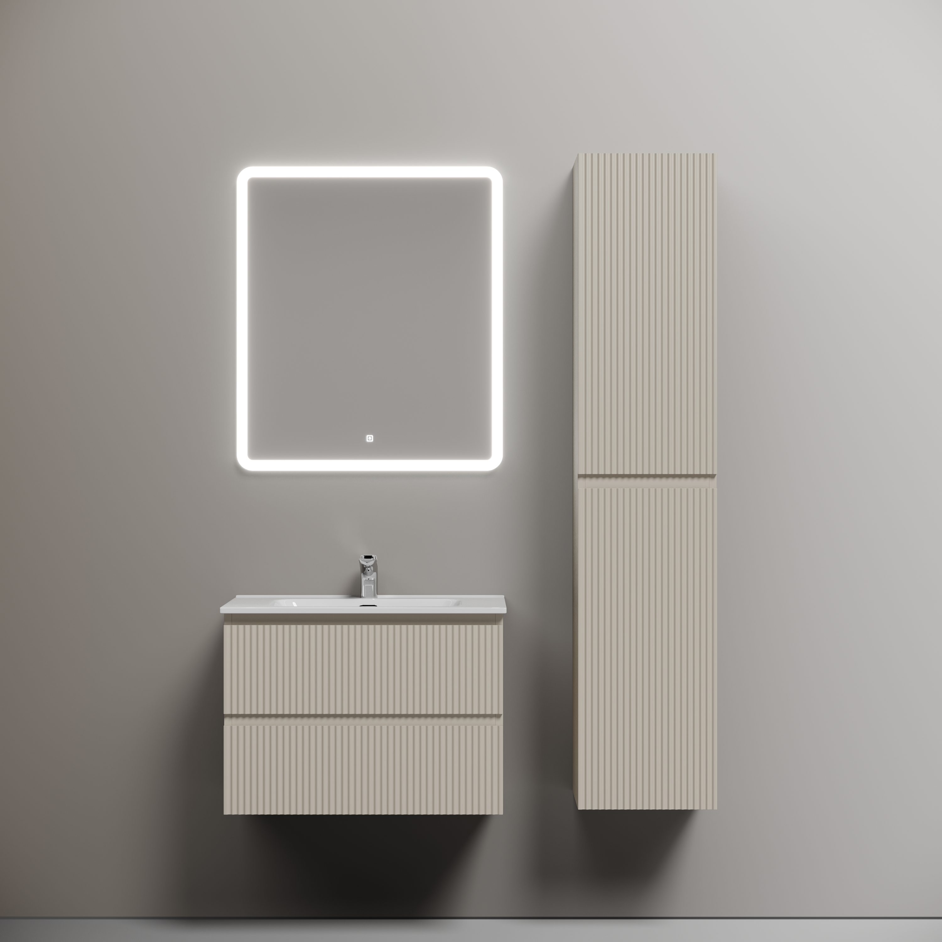 Мебель для ванной Sancos Snob R 70 подвесная, 2 ящика, Beige Soft (раковина CN7007), Бежевый матовый, SNR70CE
Мебель для ванной Sancos Snob R 70 подвесная, 2 ящика, Beige Soft (раковина CN7007), Бежевый матовый, SNR70CE