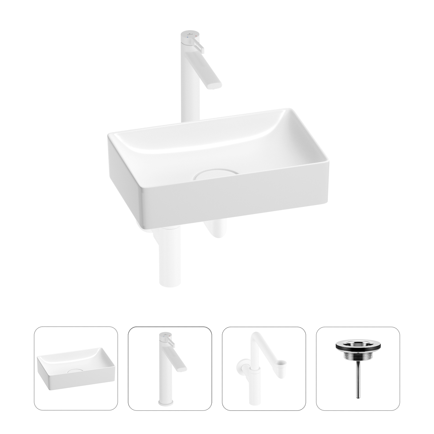 Раковина для ванной Wellsee Pure BY Wellsee 201002590 в наборе 4 в 1, Белый, 201002590
Раковина для ванной Wellsee Pure BY Wellsee 201002590 в наборе 4 в 1, Белый, 201002590